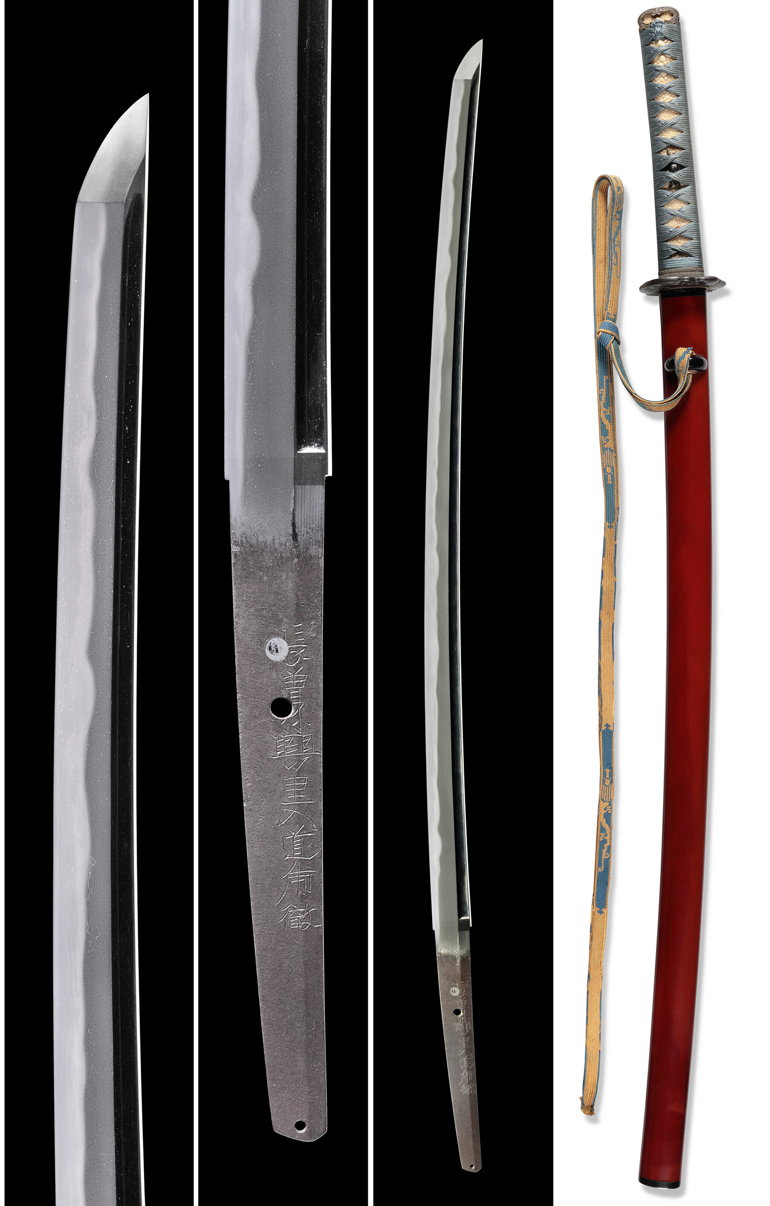 A Nagasone katana, early Edo period (17th century). Signed Nagasone Okisatio Nyudo Kotetsu. Estimate: $50,000-70,000. Offered in Japanese and Korean Art on 20 September 2022 at Christie's in New York