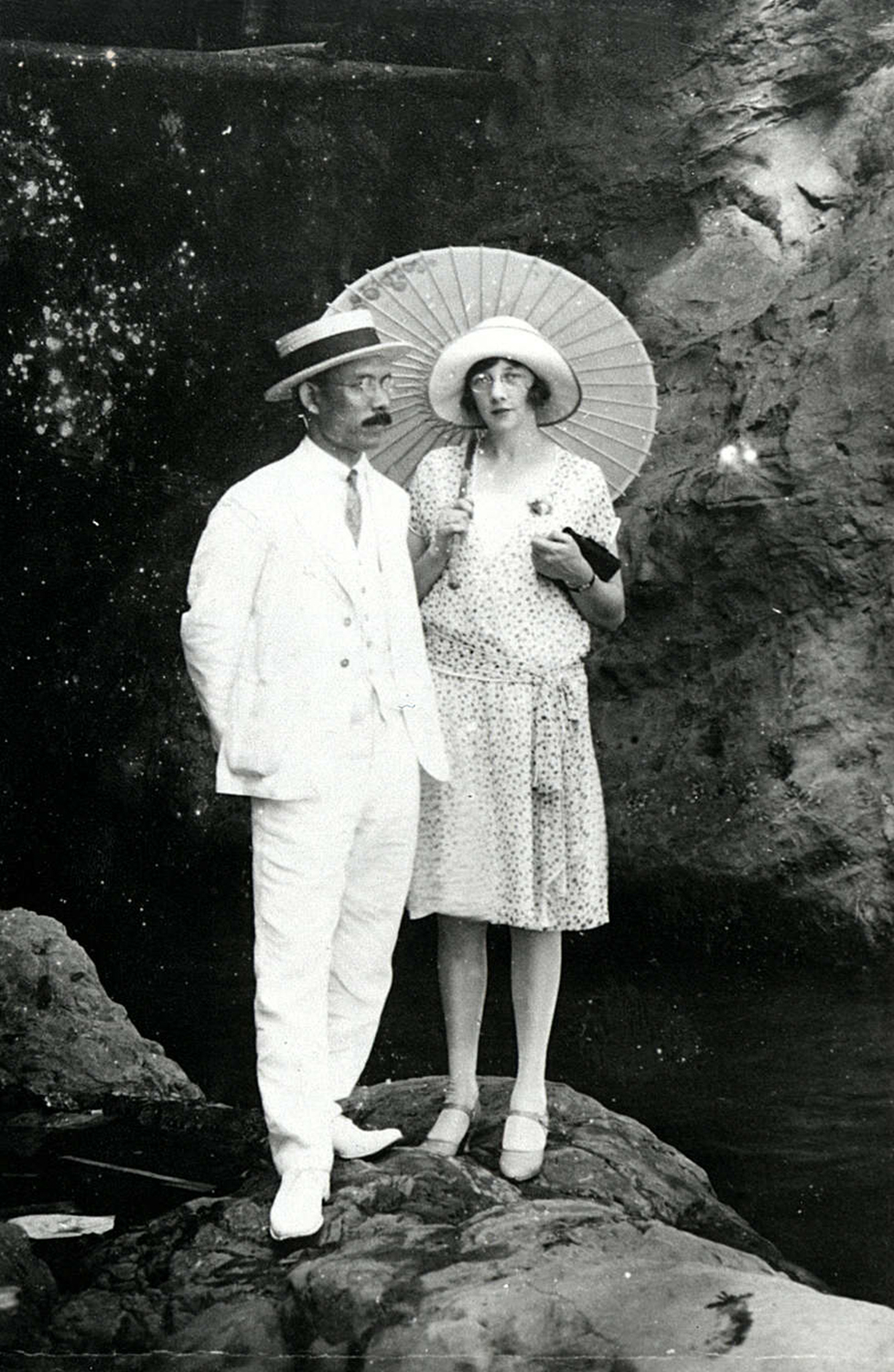 Masataka Taketsuru and his Scottish wife Jessie Roberta 'Rita' Taketsuru. The pair married in Glasgow in 1920