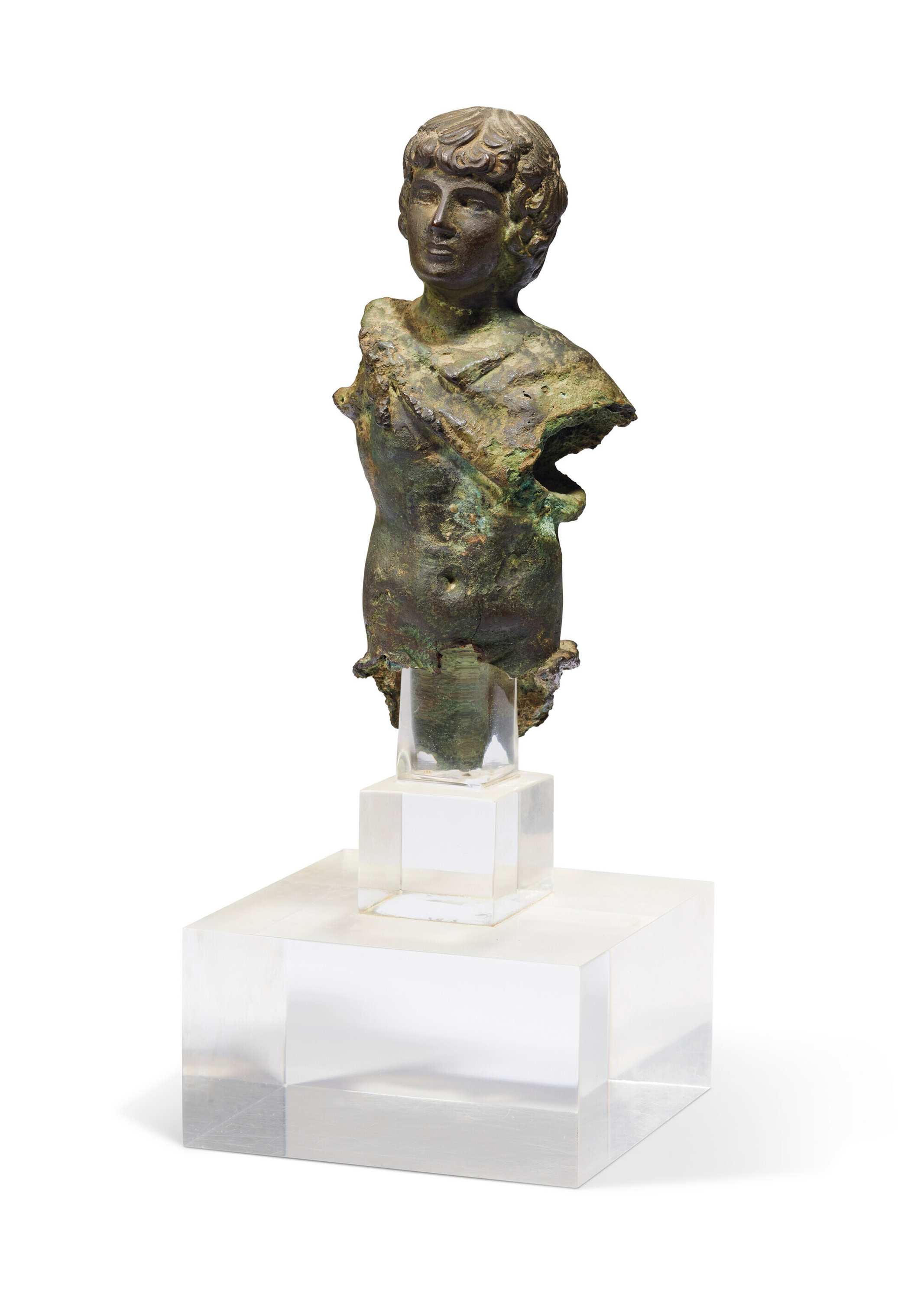 A Roman bronze young Hercules, circa 1st-2nd century AD. 7½ in (19 cm) high. Sold for £22,680 on 7 December 2022 at Christie’s in London