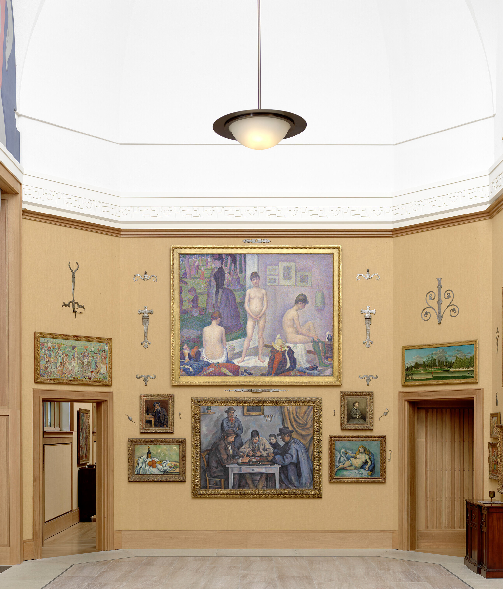 Georges Seurat's Les Poseuses on view at the Barnes Foundation, Philadelphia. Photo: © 2022 The Barnes Foundation