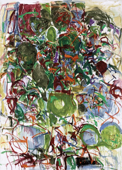瓊· 米切爾(1925-1992),《無題》。油彩 畫布。278 x 199 公分(109½ x 78⅜ 英寸)。1966 – 1967年作。此作於2022年11月30日在佳士得香港二十及二十一世紀藝術晚間拍賣售出,成交價83,350,000港元