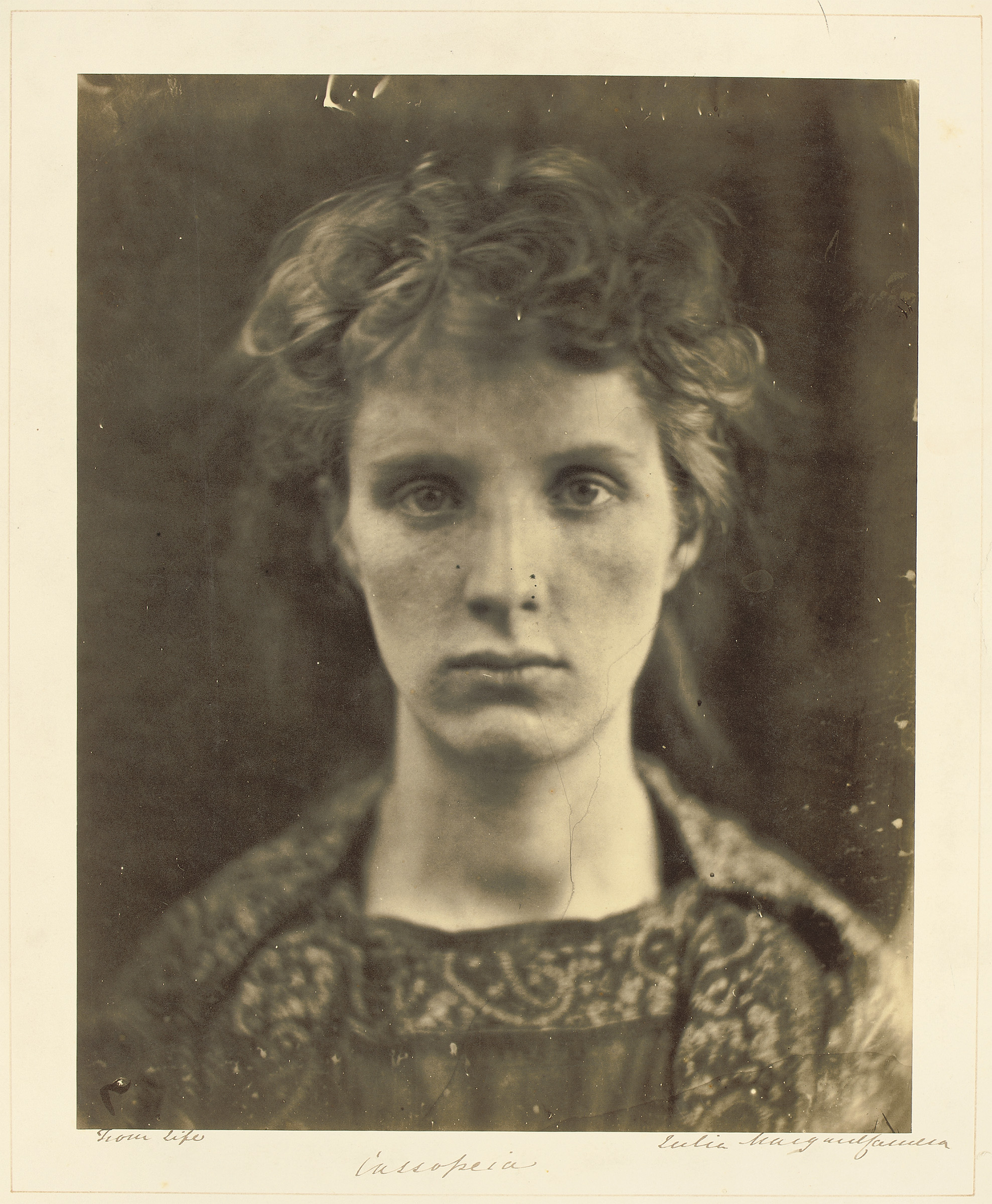 Julia Margaret Cameron (1815-1879), Cassiopeia, June 1866. Albumen silver print from glass negative. 13&frac34; x 10 13/16 in (34.9 x 27.4 cm). Sold for &pound;55,250 on 17 May 2011 at Christie&rsquo;s in London