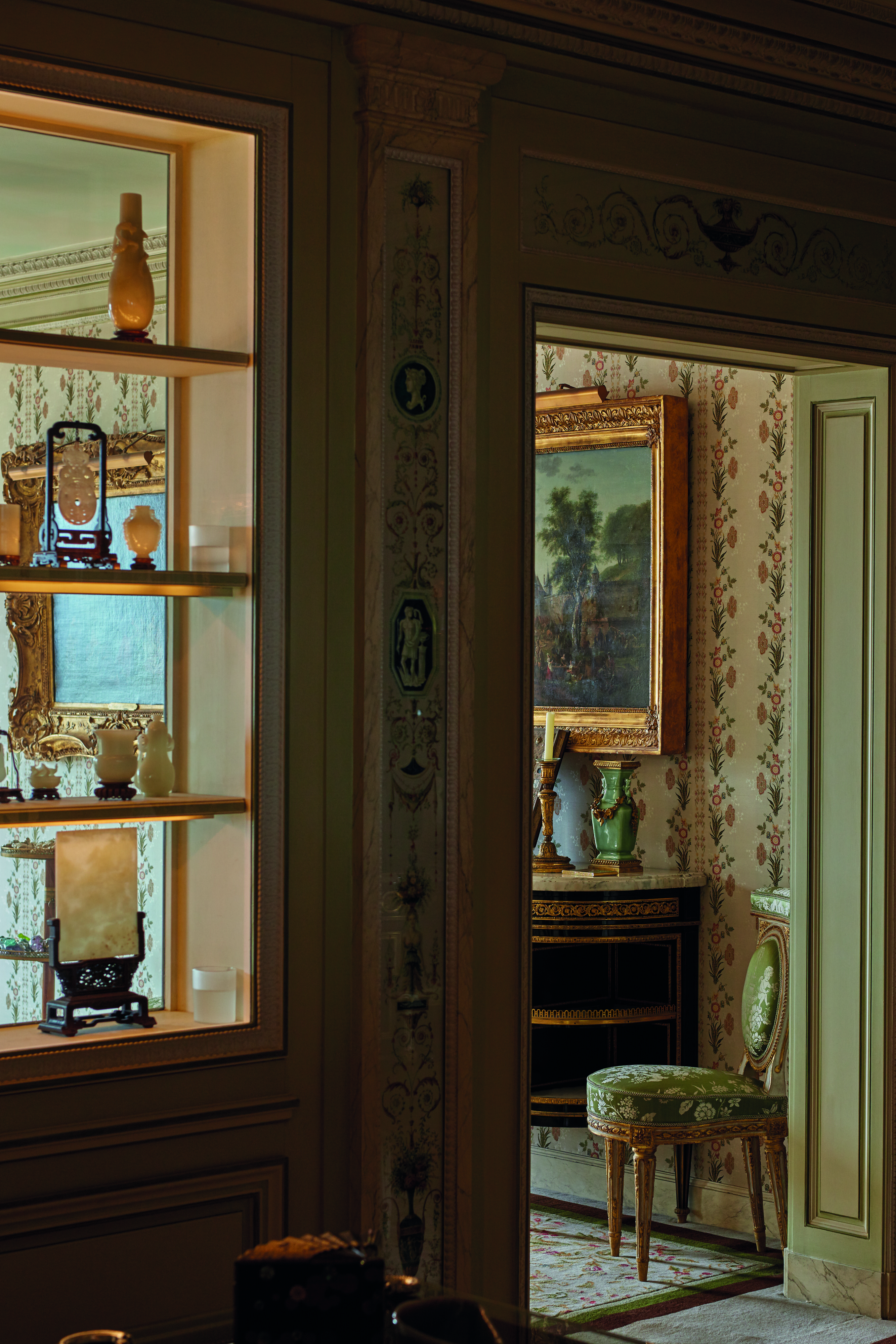 View of the main living room decorated by Daniel Pasgrimaud