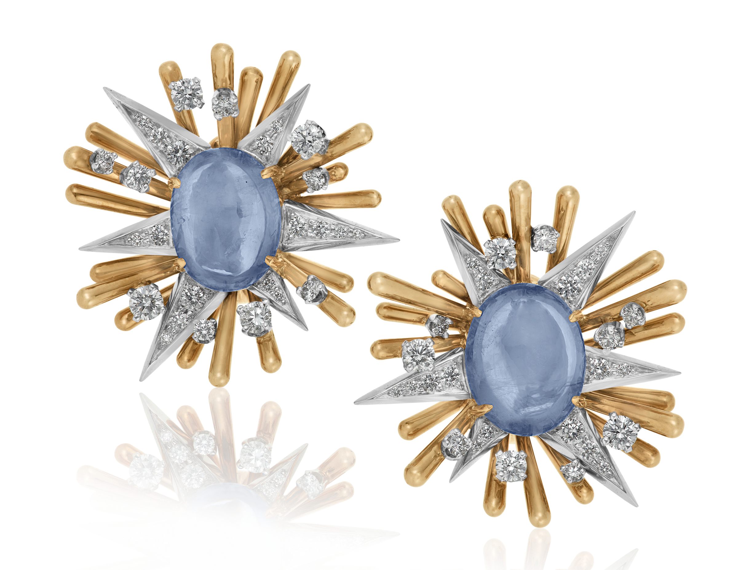 Verdura sapphire and diamond earrings. Sold for $27,720 in Jewels Online on 8 December 2022 at Christie’s online