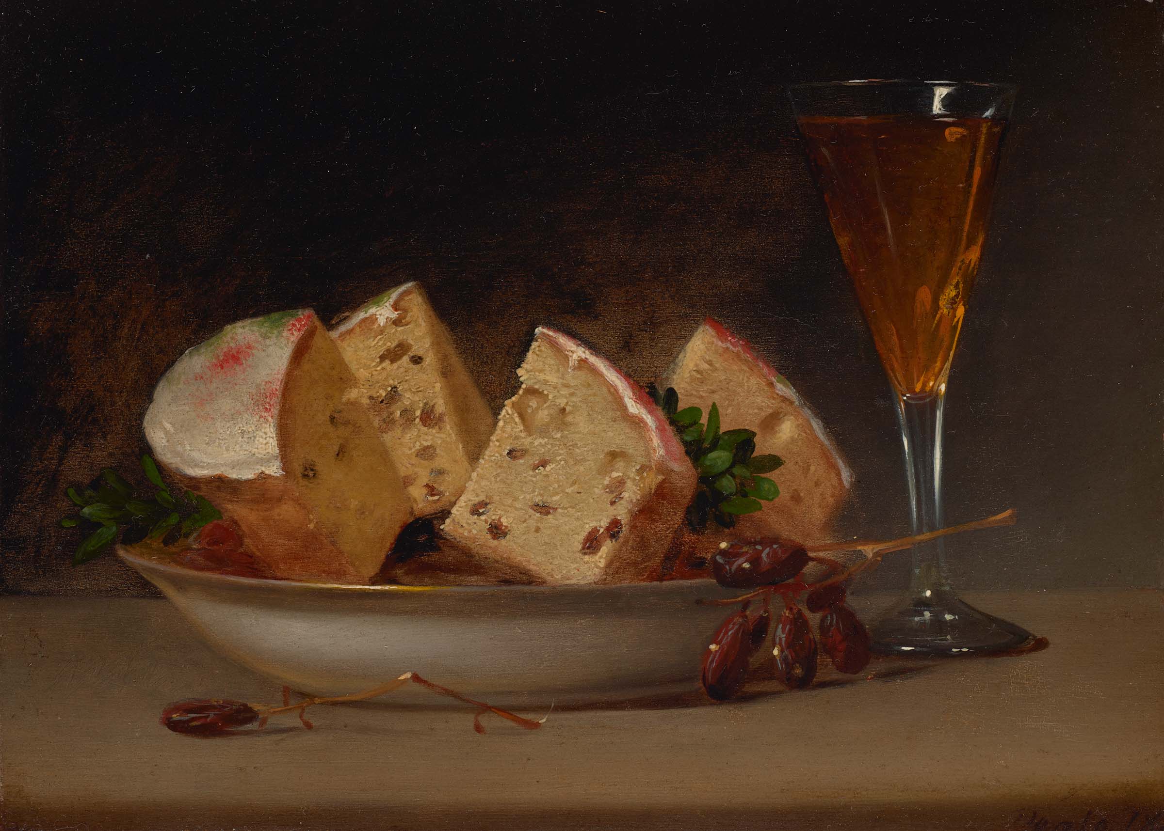 Raphaelle Peale (1774-1825), Currants and Biscuits, 1813. Oil on panel. 7½ x 10½ in (19.1 x 26.7 cm). Sold for $352,800 in
From Peale to Peto: American Masters from the Pollack Collection on 19 January at Christie's in New York