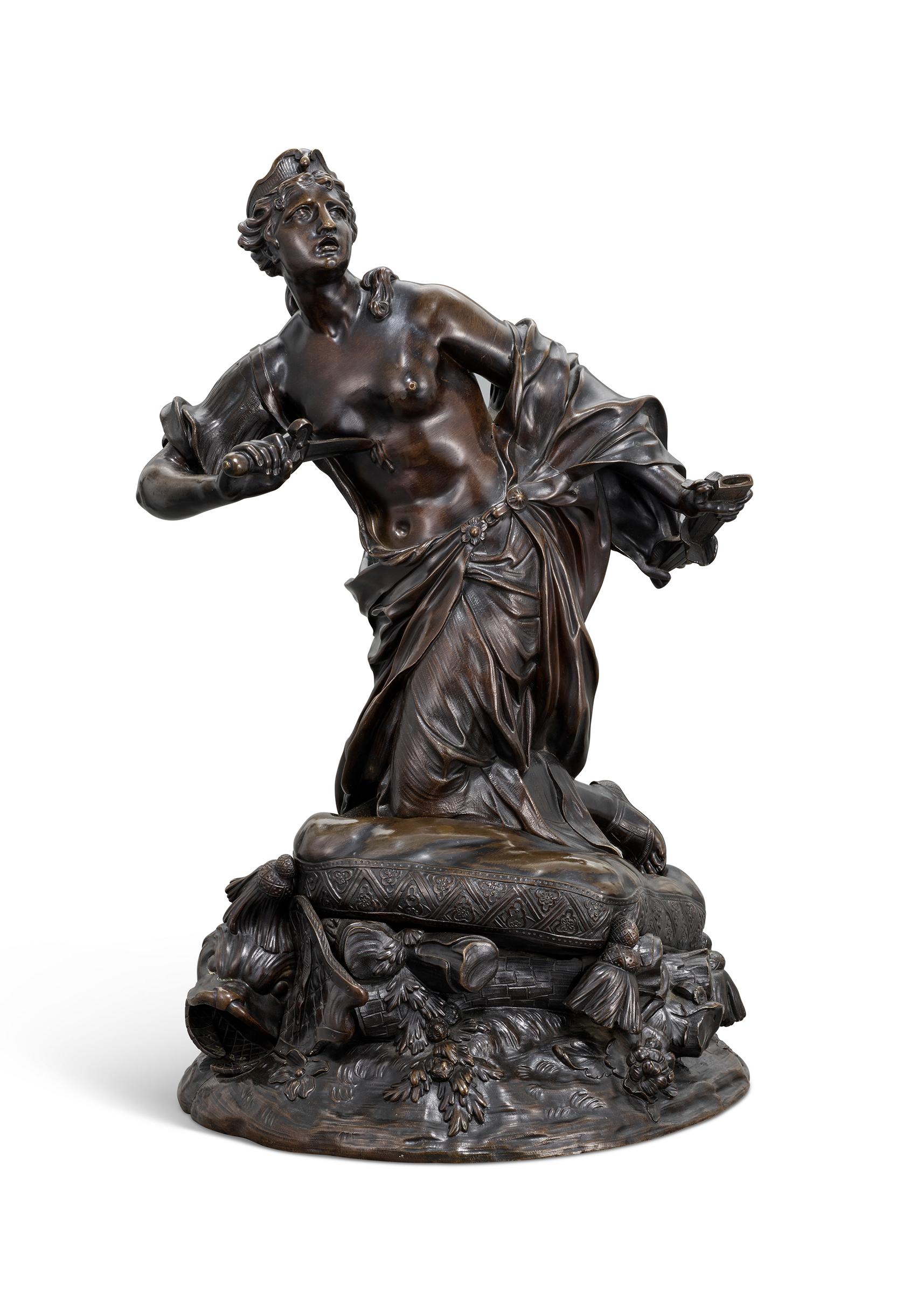 After Claude-Augustin Cayot (1667-1772), The Death of Dido, first half 18th century. Bronze. 22&frac12; in (57 cm) high