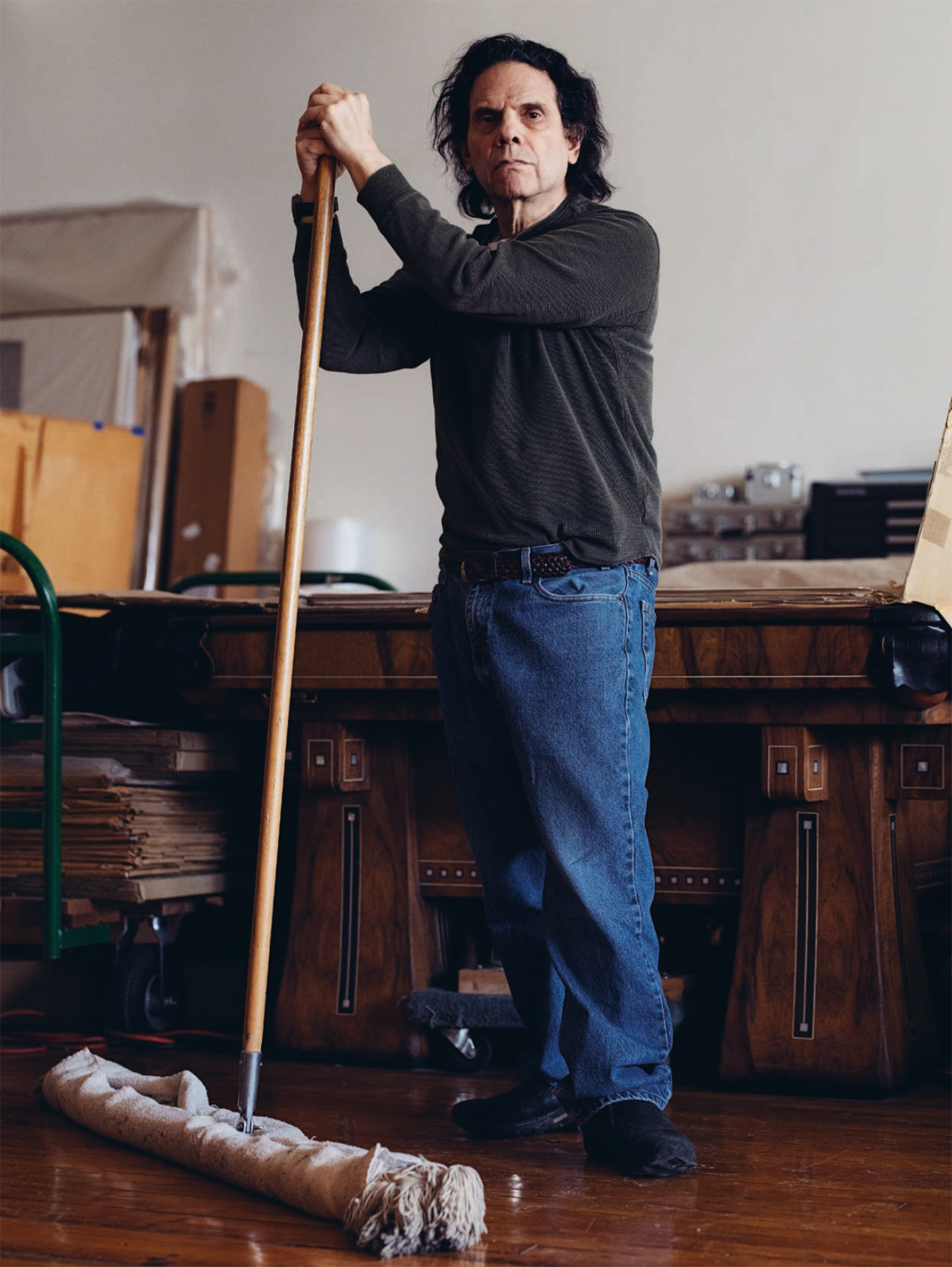 Daniel Brush at his studio in New York in 2016. Photo: Geordie Wood