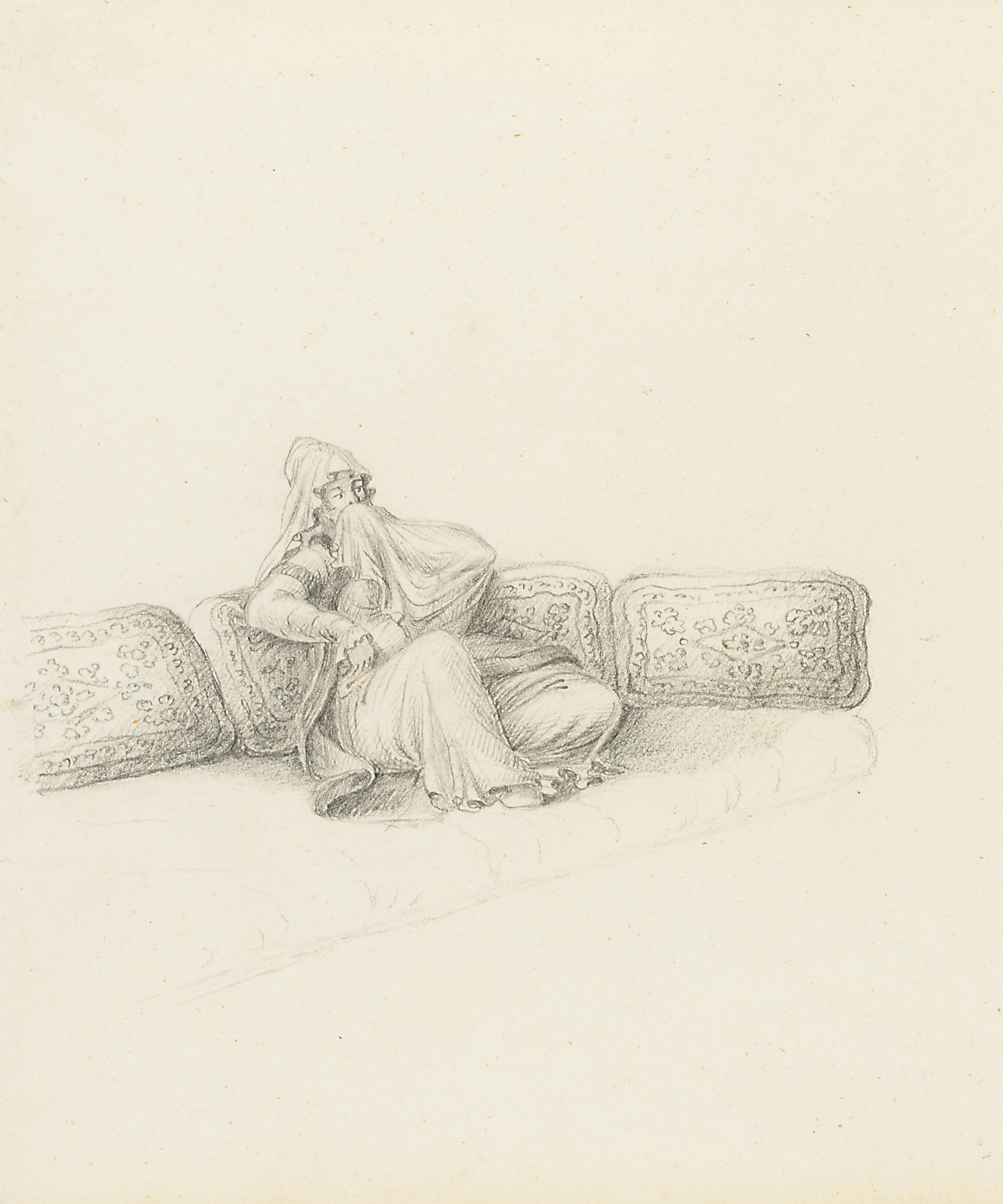 Melling’s presumed portrait of Sultana Hatice, with whom he was rumoured to have had an affair, sold for €3,600 on 17 March 2005 at Christie’s in Paris