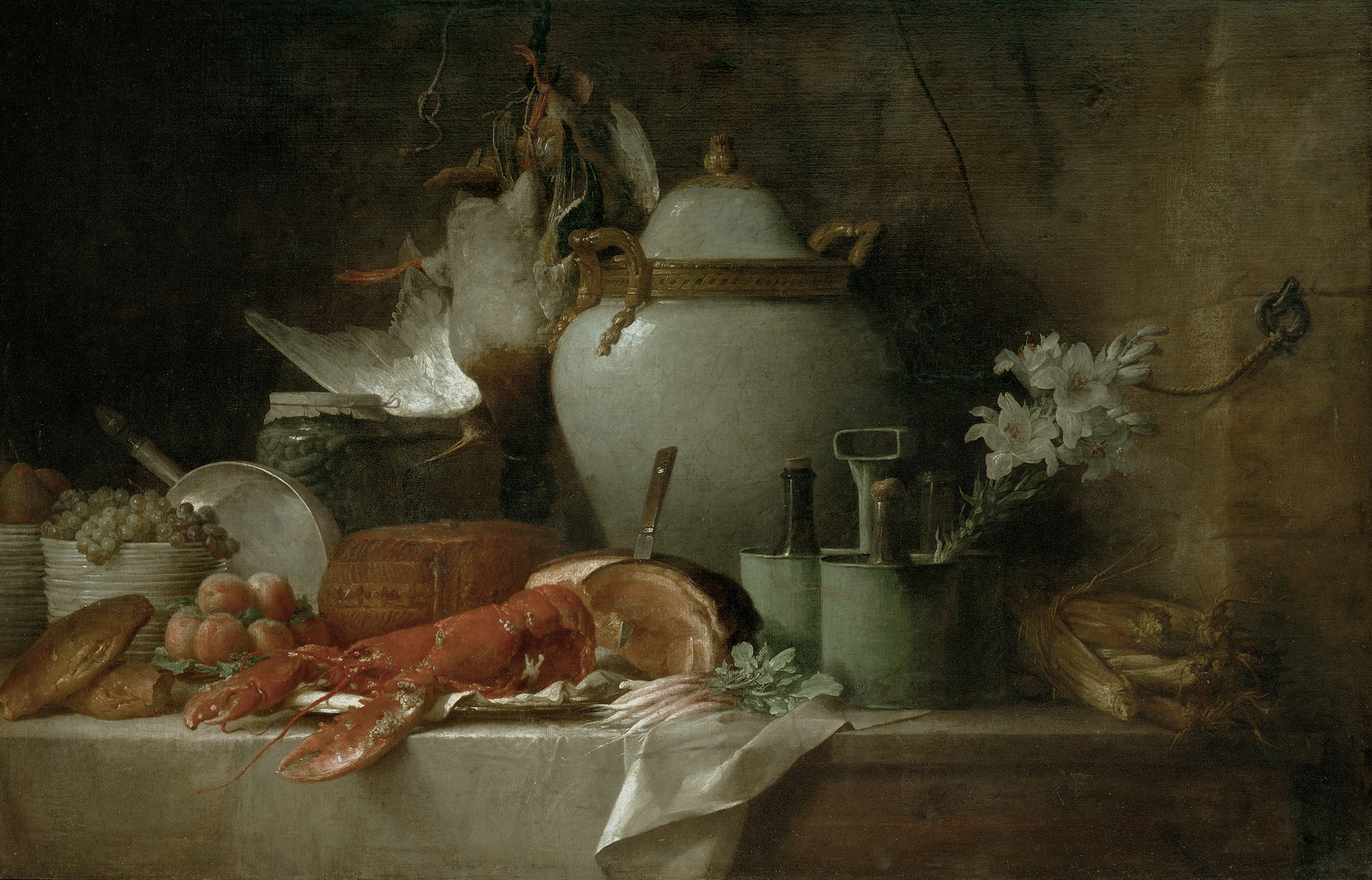 Anne Vallayer-Coster (1744-1818), Nature morte au homard, 1817. Oil on canvas. 116 x 178 cm. Musée du Louvre, Paris. Photo: akg-images / Erich Lessing