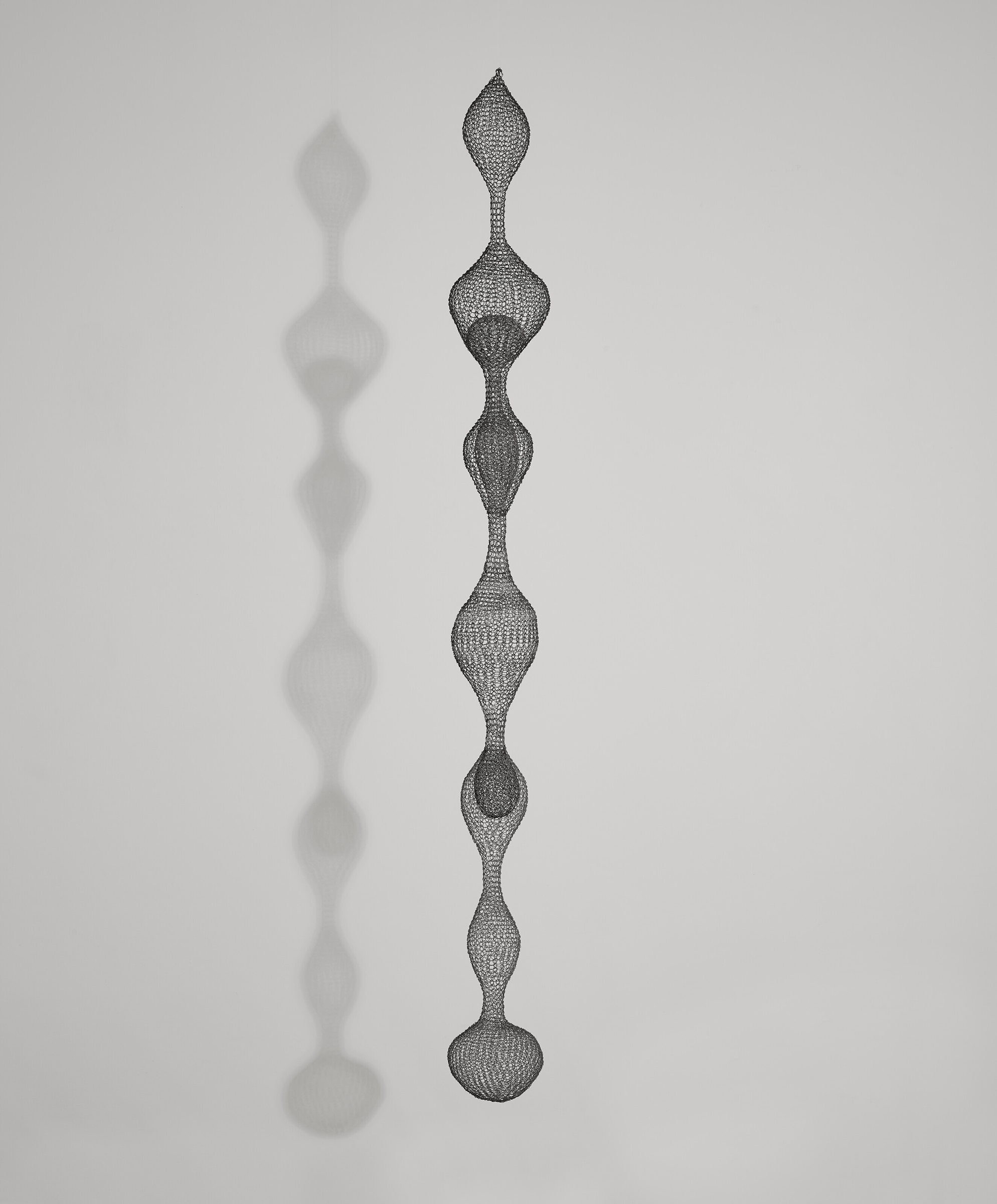Ruth Asawa (1926-2013), Untitled, c. 1955. Galvanized steel and brass wire. 81 x 8 x 7&frac12; in (205.7 x 20.3 x 17.8 cm). Sold for $2,470,000 in&nbsp;A Century of Art: The Gerald Fineberg Collection Part I&nbsp;on 17 May 2023 at Christie's in New York