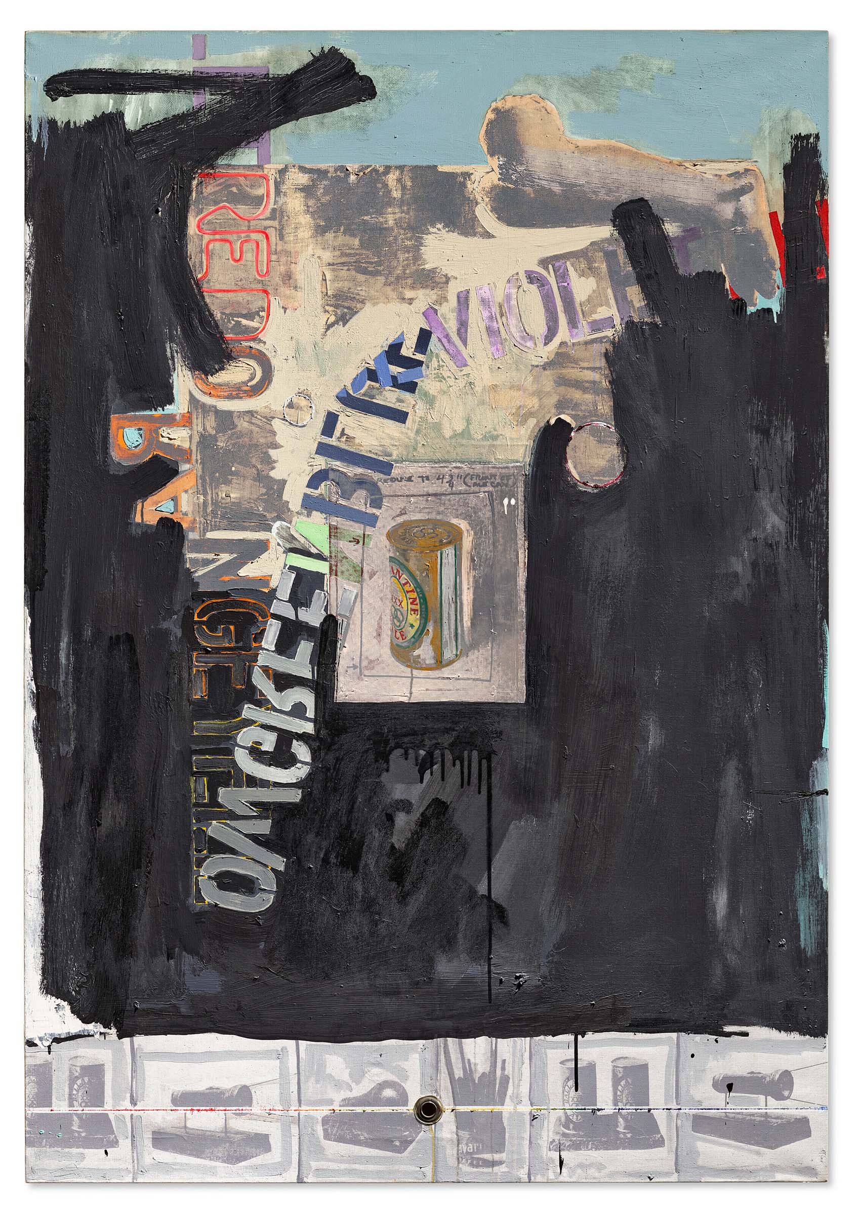 Jasper Johns (b. 1930), Decoy, 1971. Oil and brass gromet on canvas. 72 x 49⅞ in (182.9 x 126.7 cm). Sold for $10,760,000 in&nbsp;Masterpieces from the S.I. Newhouse Collection&nbsp;on 11 May 2023 at Christie&rsquo;s New York