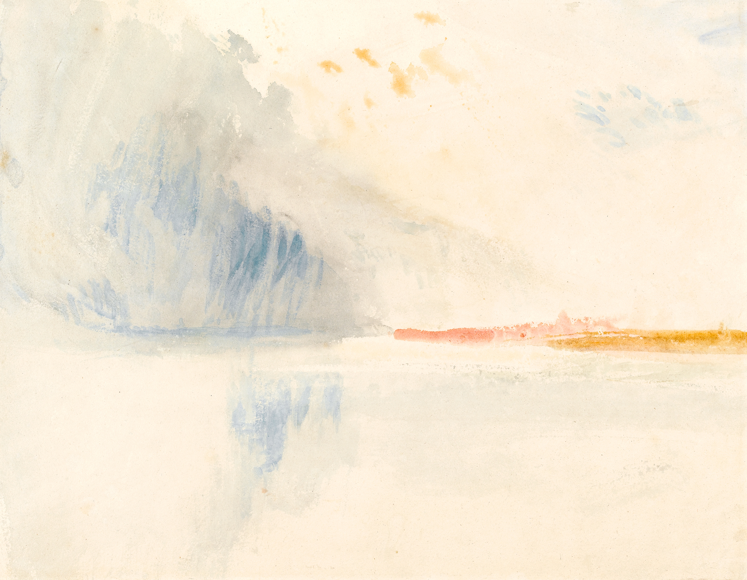 Also from the same sketchbook is Turner’s Storm Cloud over a River / Shakespeare Cliff, Dover? in the Fitzwilliam Museum, Cambridge. Photo: © Fitzwilliam Museum, University of Cambridge