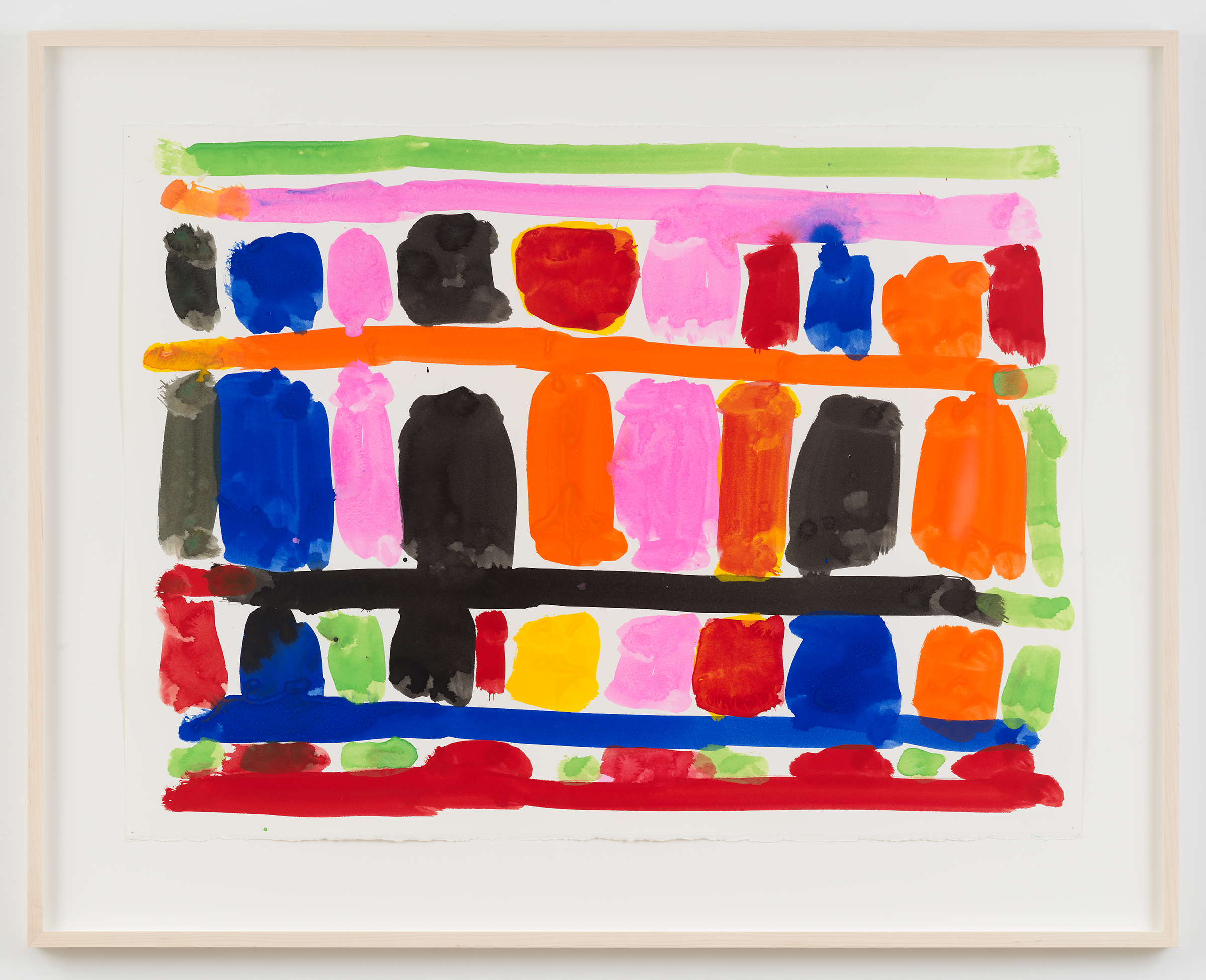 Stanley Whitney (b. 1946), Untitled, 2022. Gouache on paper. 22½ x 29⅞ in (57.2 x 75.9 cm). On view at the Art of Wishes exhibition at Christie’s in London, 3-7 October 2023, followed by the charity auction on 9 October at Raffles London at The OWO. Artwork: Courtesy of the artist and Gagosian