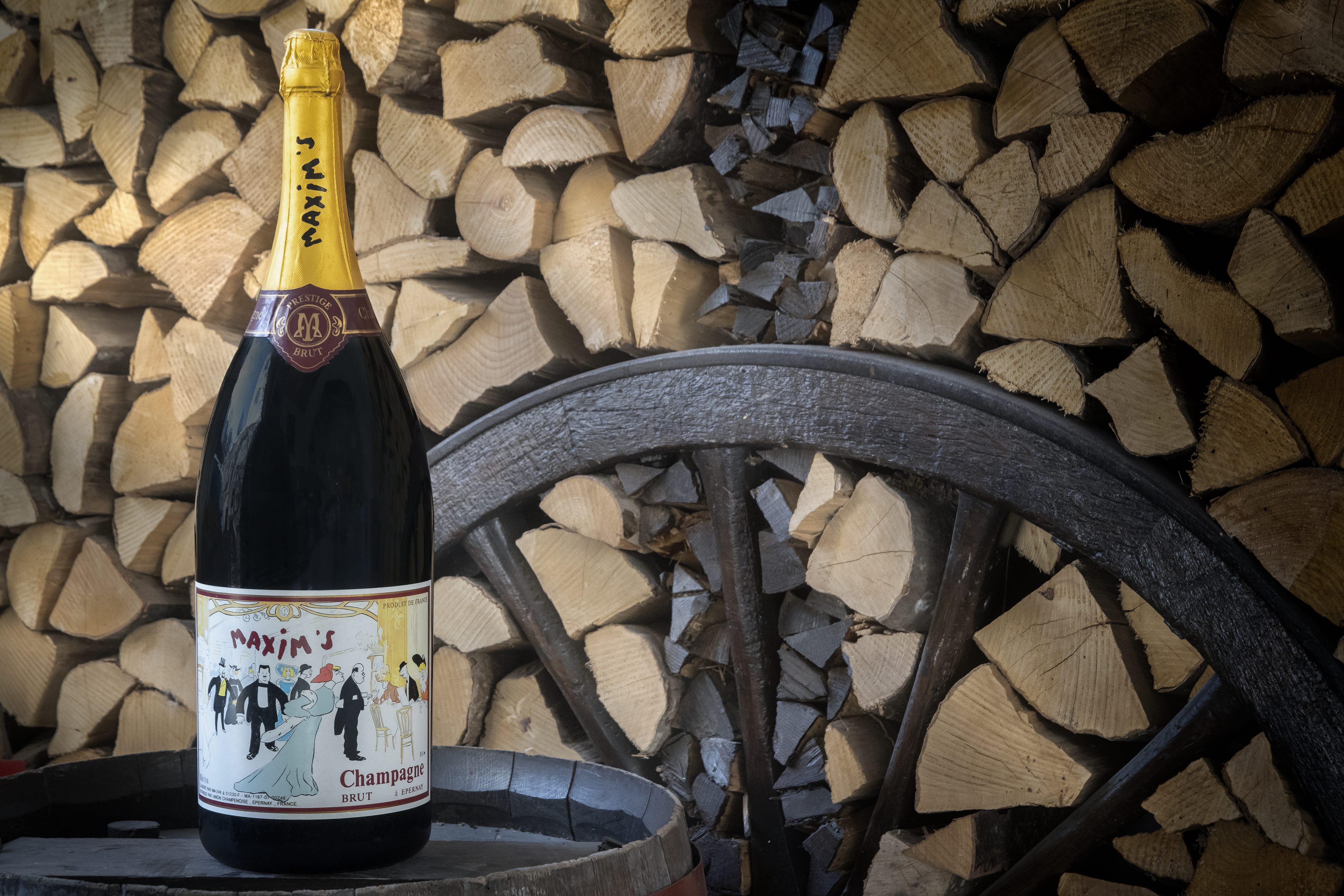 Maxim&rsquo;s Champagne. Part of a mixed lot of 2 methuselahs, 3 magnums and 5 bottles, 1990-1996. Sold for £400 on 21 June 2023 at Christie’s Online