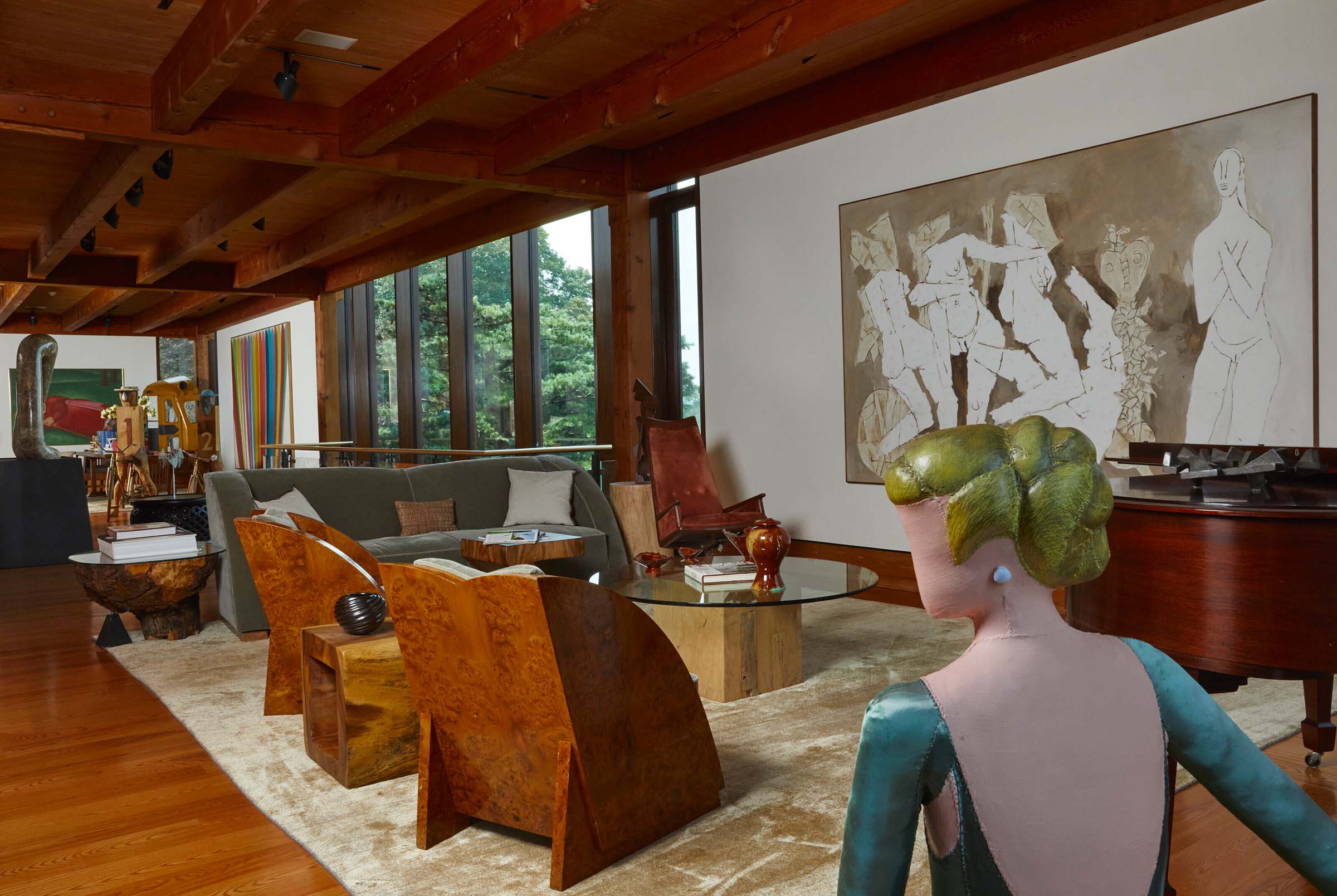 Untitled (Naga) on display in the Abrams' home