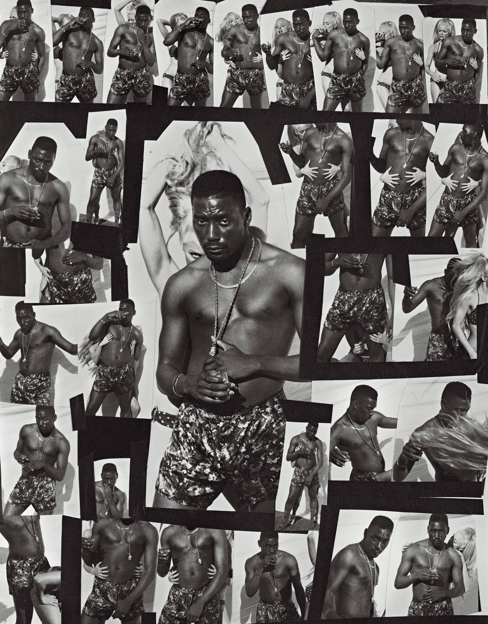 Steven Meisel (b. 1954), Madonna and Big Daddy Kane, Miami, 1992. Archival pigment print. 47&frac34; x 60 in (121.2 x 152.4 cm). Estimate: $80,000-120,000. Offered in Madonna x Meisel - The SEX Photographs on 6 October 2023 at Christie&rsquo;s in New York