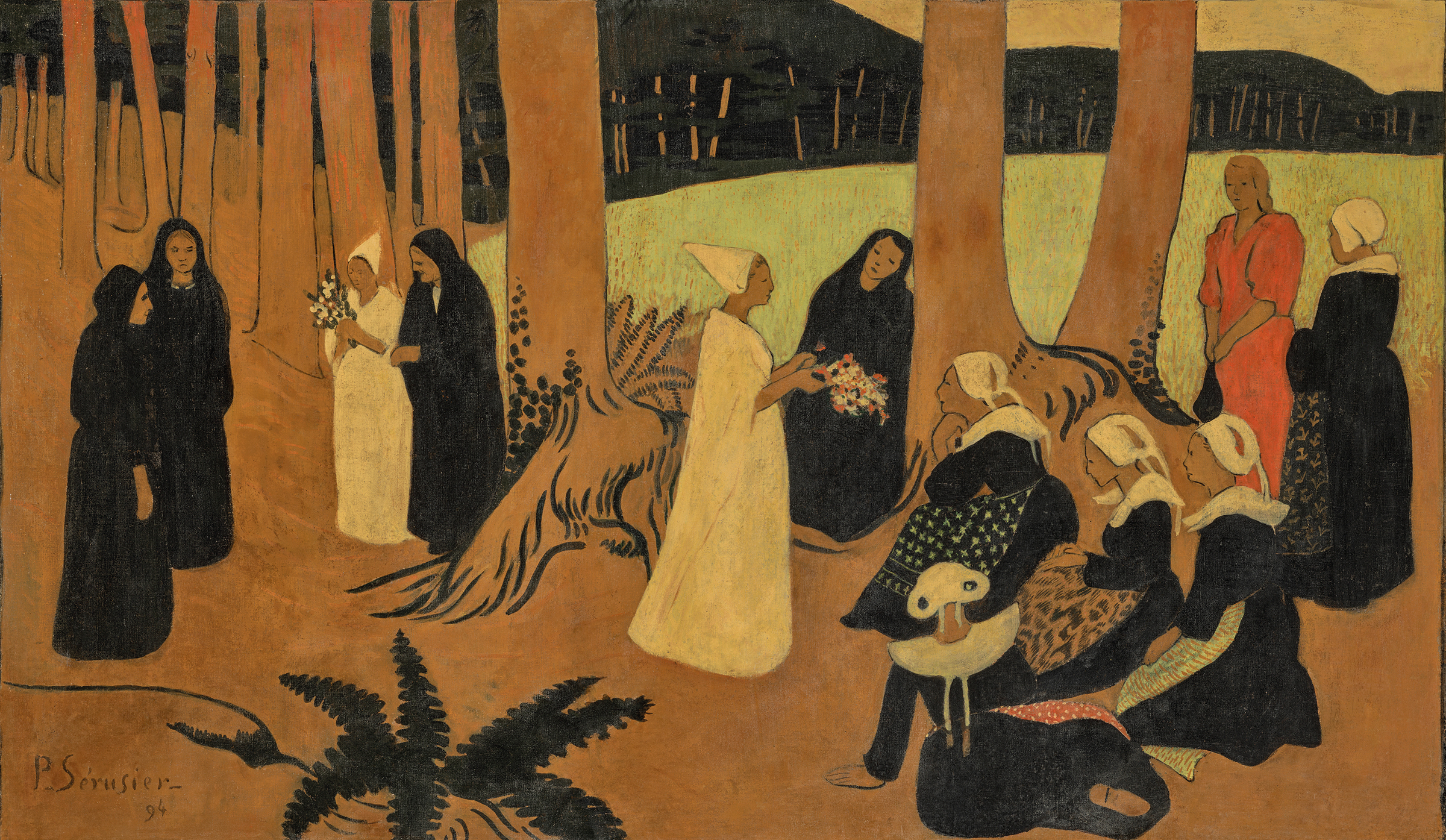 Paul Sérusier, Promenade dans les bois de Chateauneuf, 1894