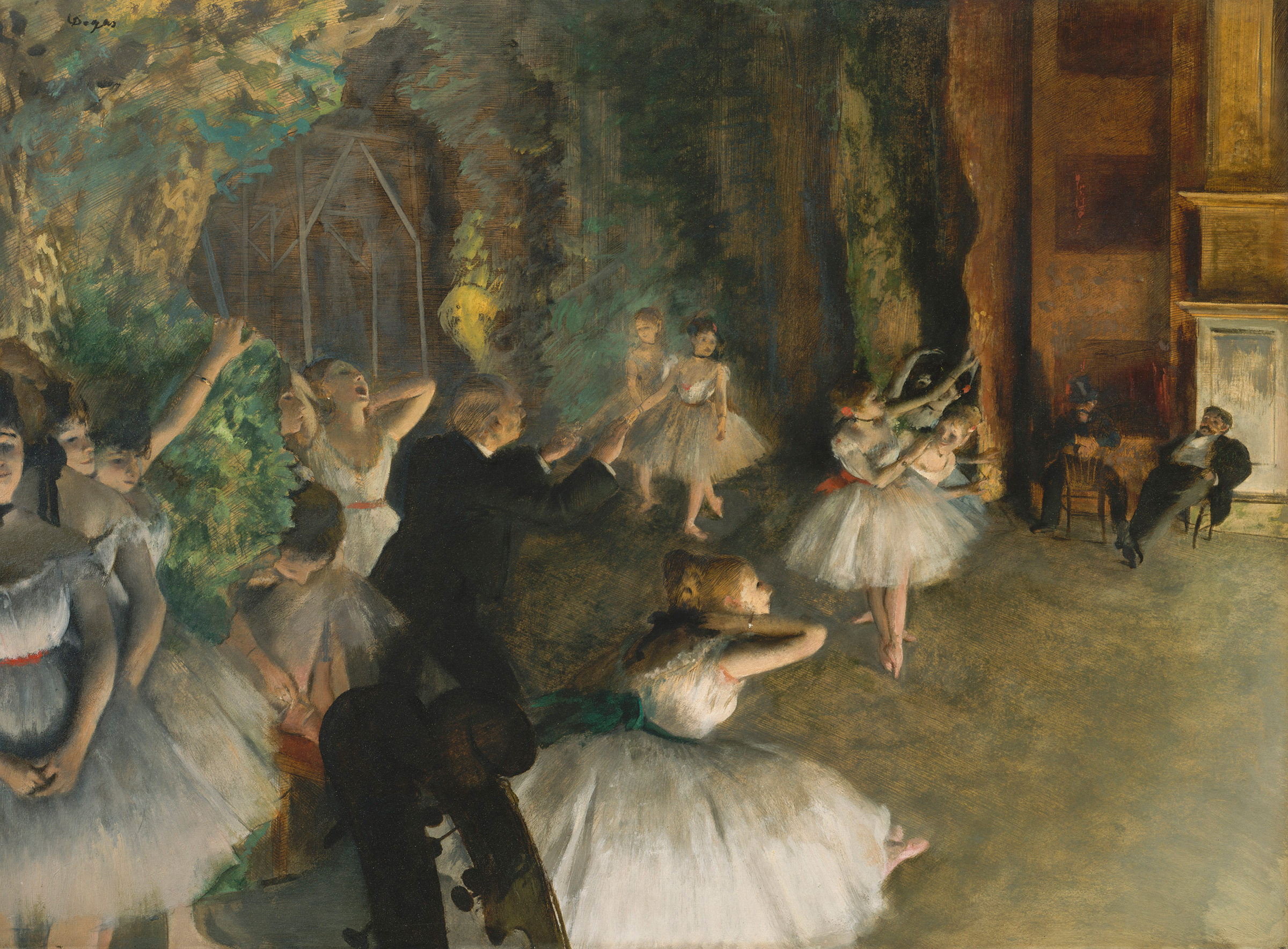 Edgar Degas, The Rehearsal of the Ballet Onstage, circa 1874, The Metropolitan Museum of Art, New York