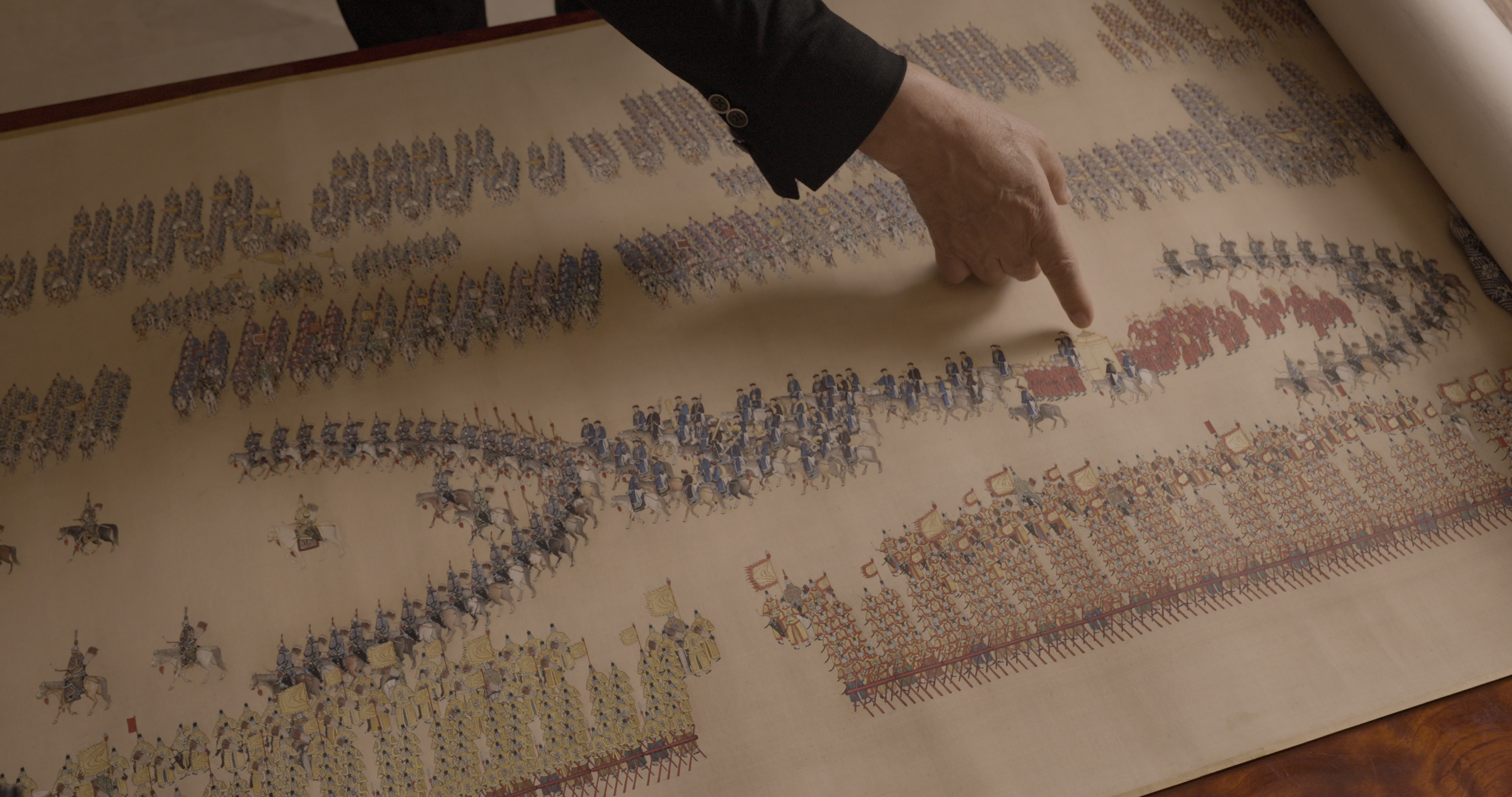 Detail of Emperor Qianlong's Review of the Grand Parade of Troops