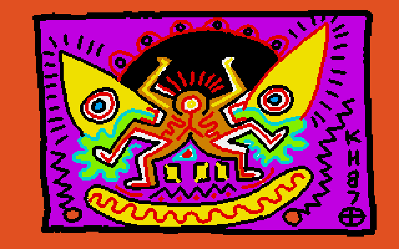 Keith Haring (1958-1990), Untitled, April 14, 1987. Non-fungible token (PICT, PNG and SVG). Executed in 1987 and minted in September 2023. Estimate: $300,000-500,000. Offered in Keith Haring: Pixel Pioneer from 12-20 September 2023 at Christie's online. © Keith Haring Foundation