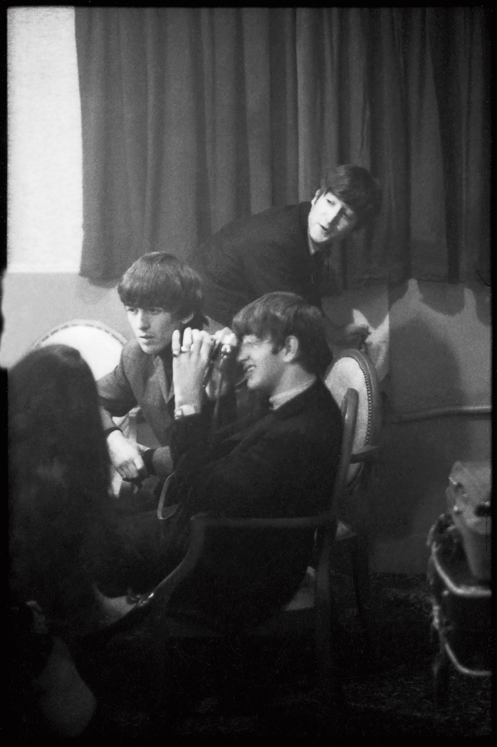 John, George and Ringo, London Dressing Room, 1963. © 1963-1964 Paul McCartney under exclusive license to MPL Archive LLP