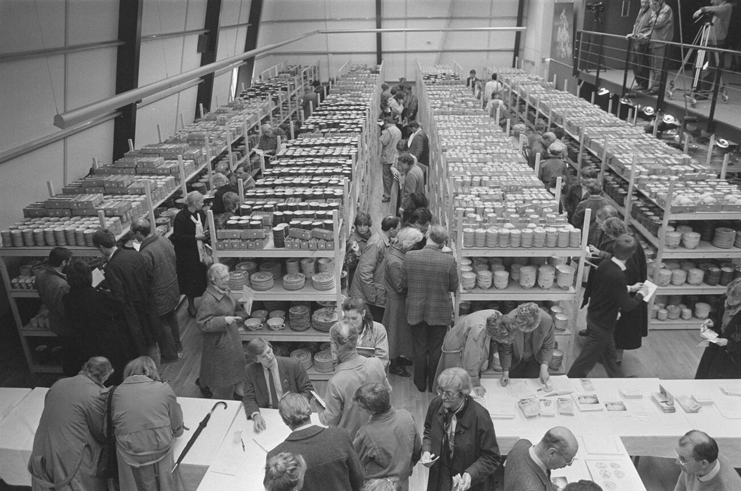 The pre-sale view of the Nanking Cargo at Christie's Amsterdam in 1986