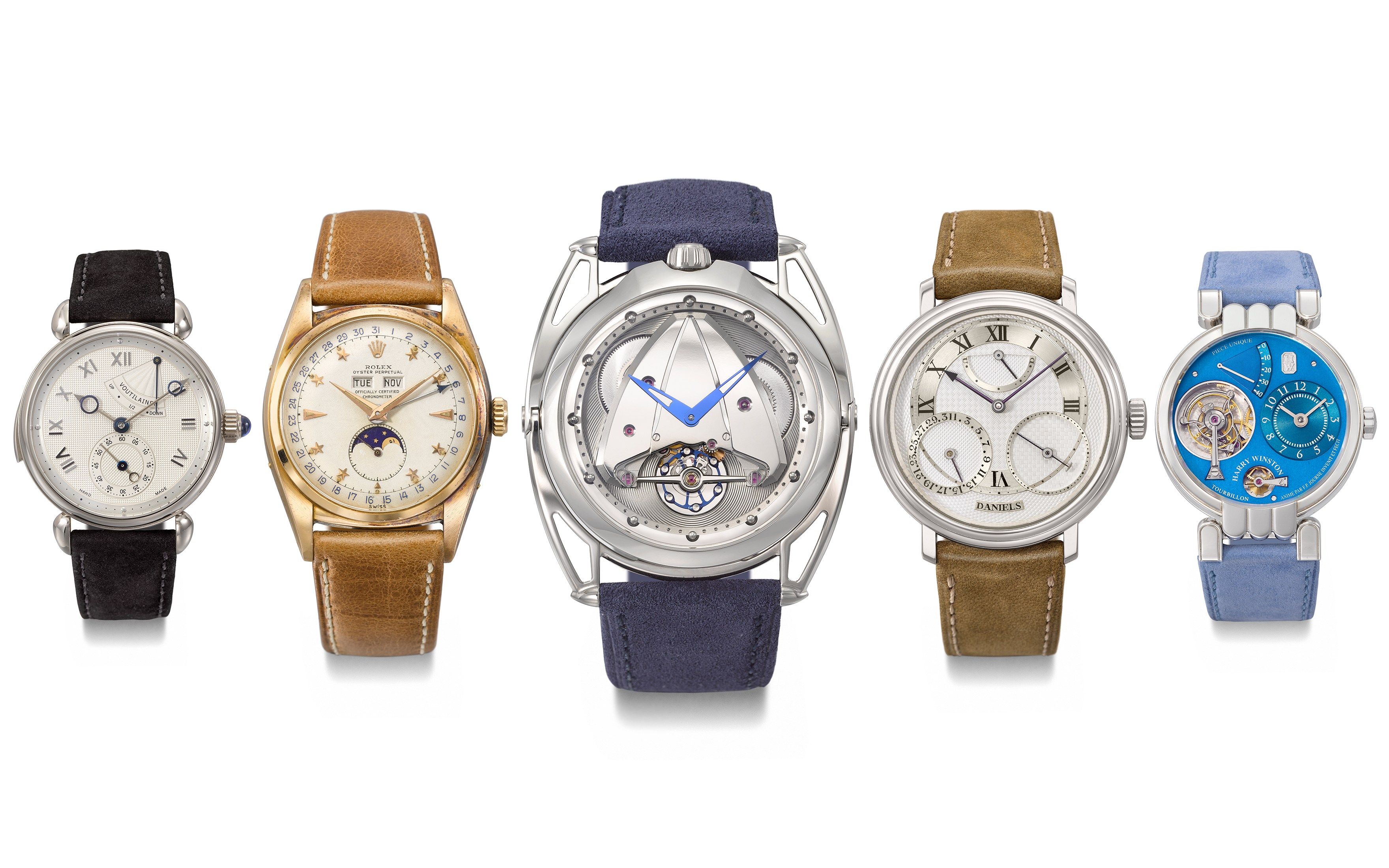 A selection of highlights from Passion for Time — An Important Private Collection of Watches and Timepieces on 6 November 2023 at Christie's in Geneva