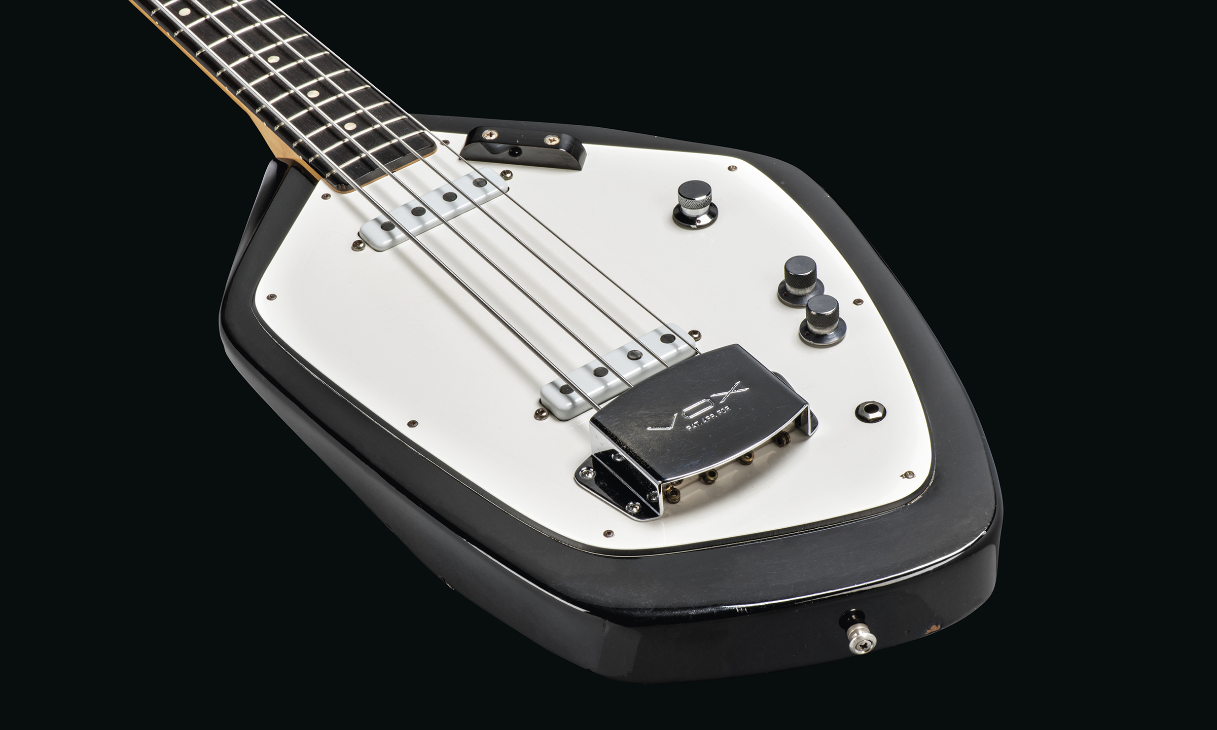 Eko for Vox, Recanati, Italy, circa 1960s. A solid-body electric bass guitar, Vox Phantom, offered in The Mark Knopfler Guitar Collection on 31 January 2024 at Christie's in London