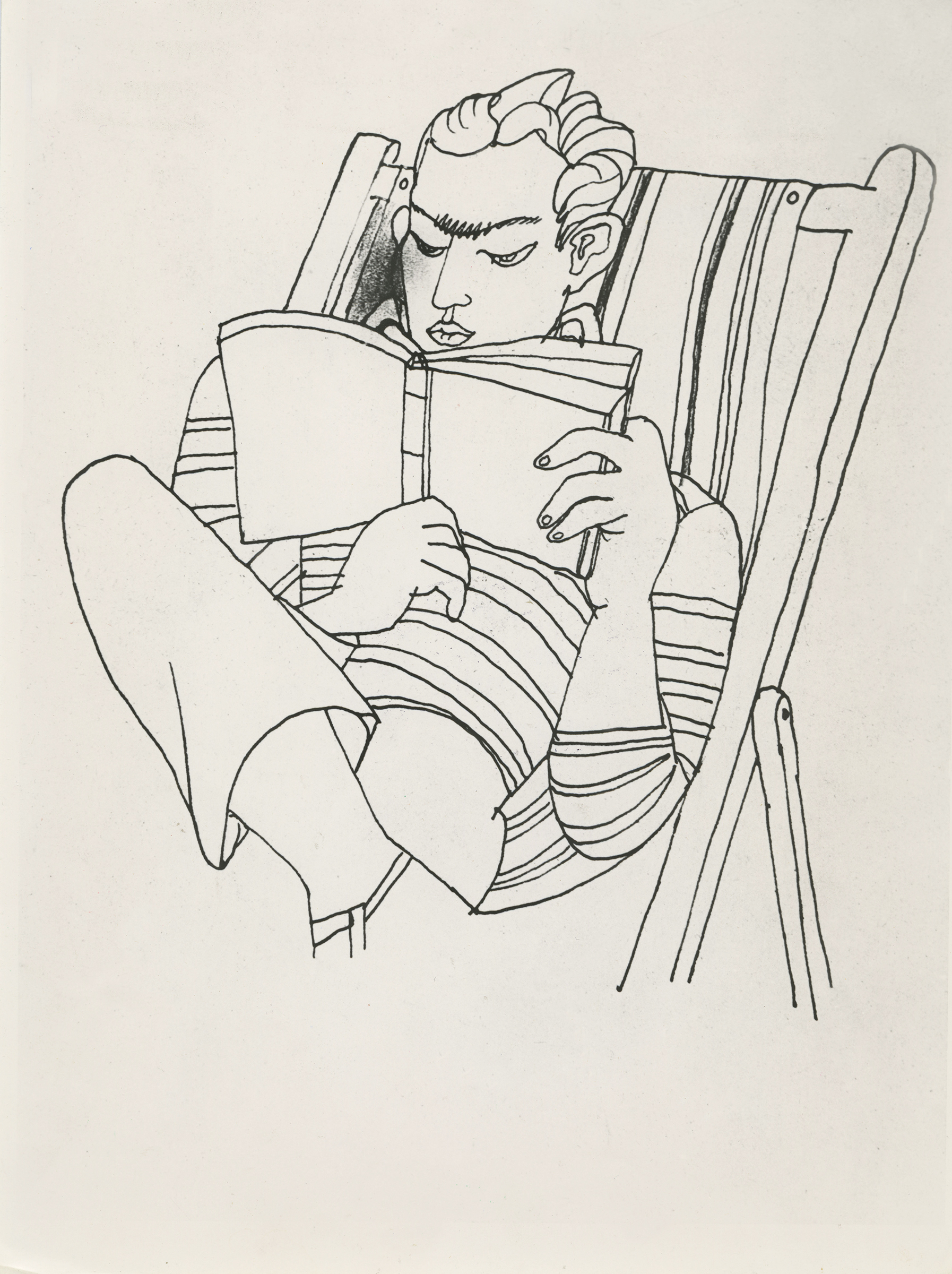 Jean Cocteau,, Raymond Radiguet, circa 1920, pen and ink on paper