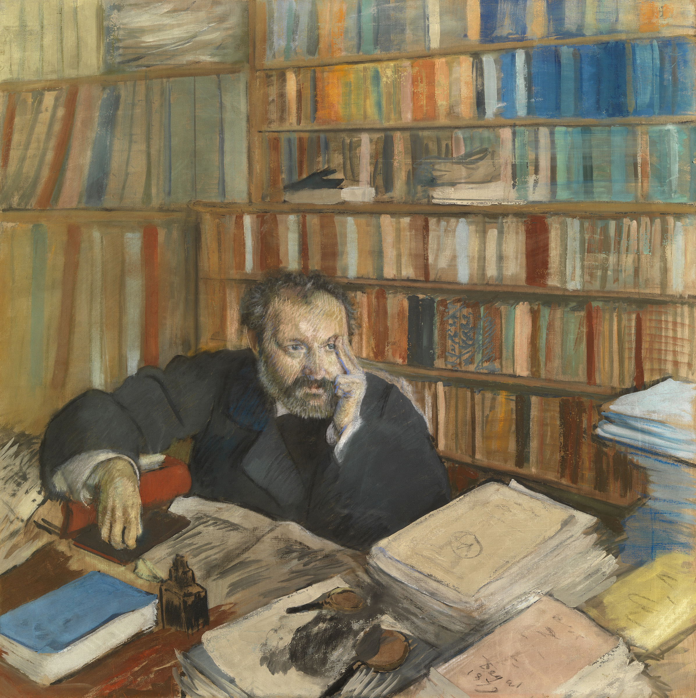 Edgar Degas, Portrait of Edmond Duranty, 1879