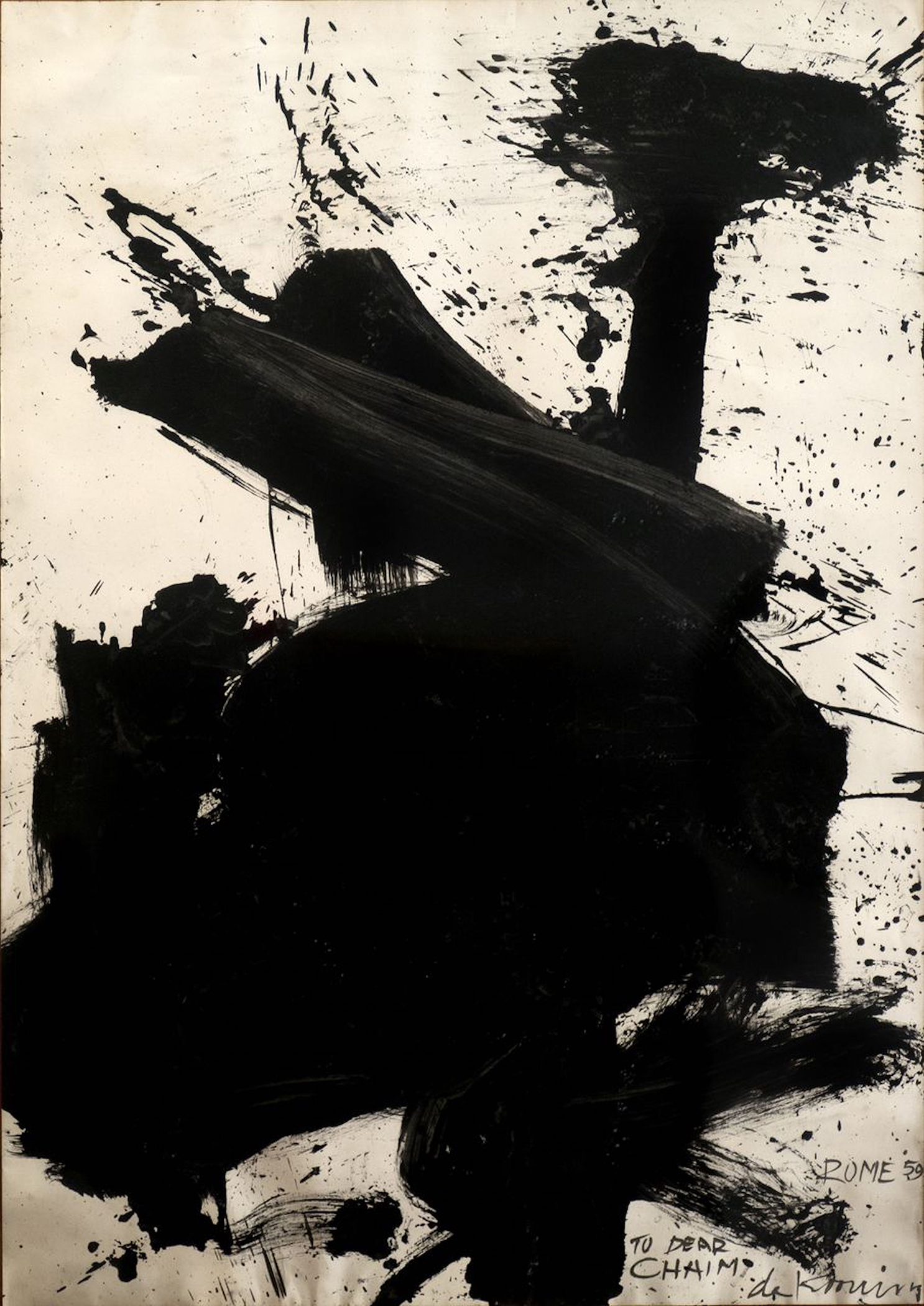 Willem de Kooning, Untitled (Rome), 1959, on view in Willem de Kooning and Italy at Galleria dell'Accademia, Venice