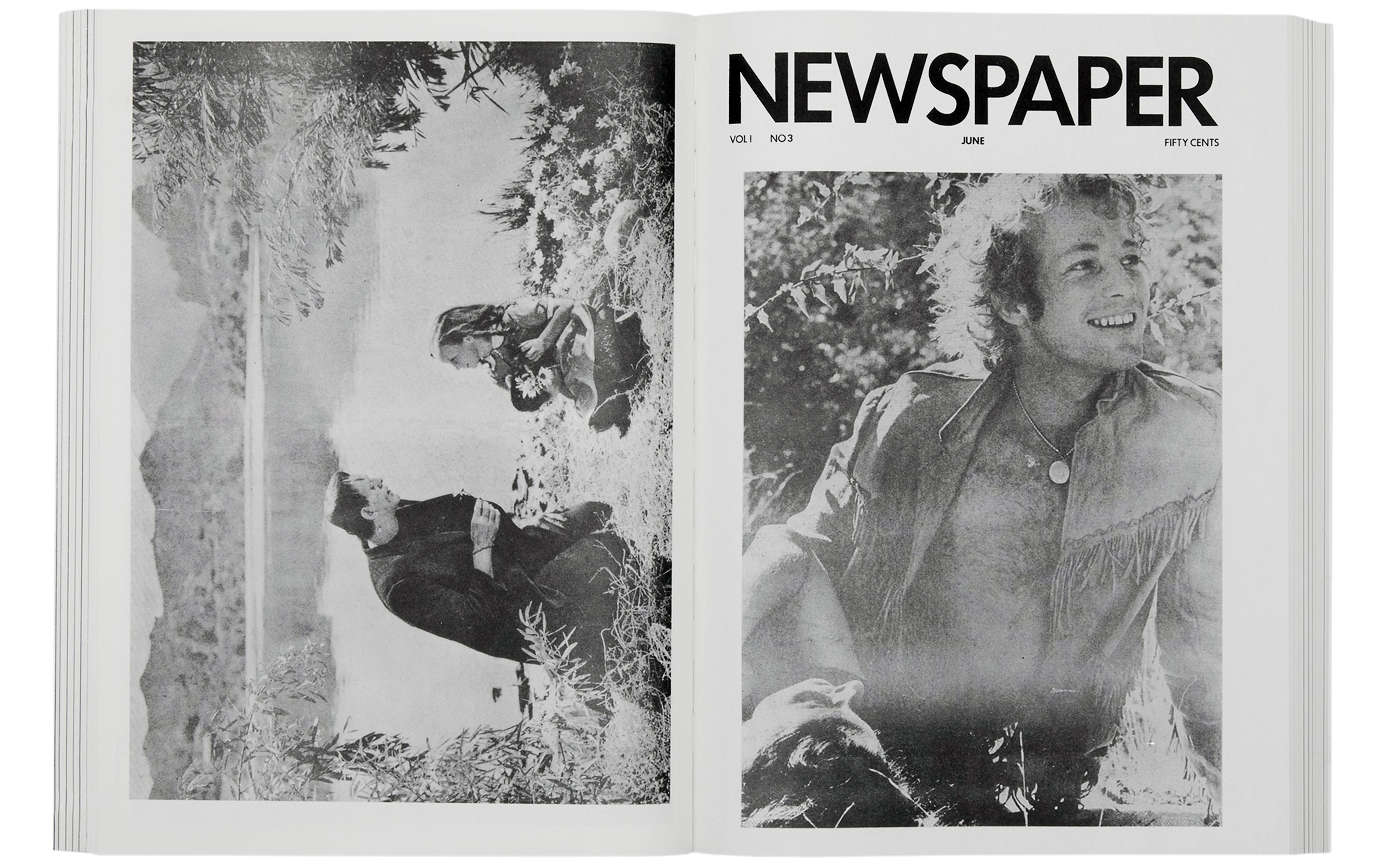Newspaper magazine, with a cover artwork by Andy Warhol
