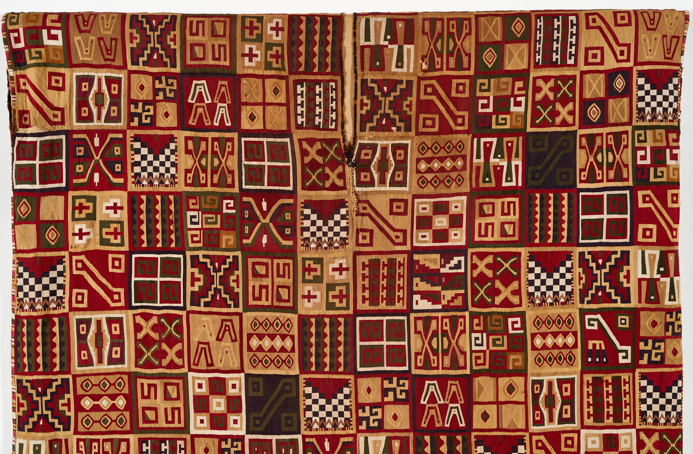 A detail of the T’oqapu Tunic, Inca, Late Horizon, 1450-1540 A.D.