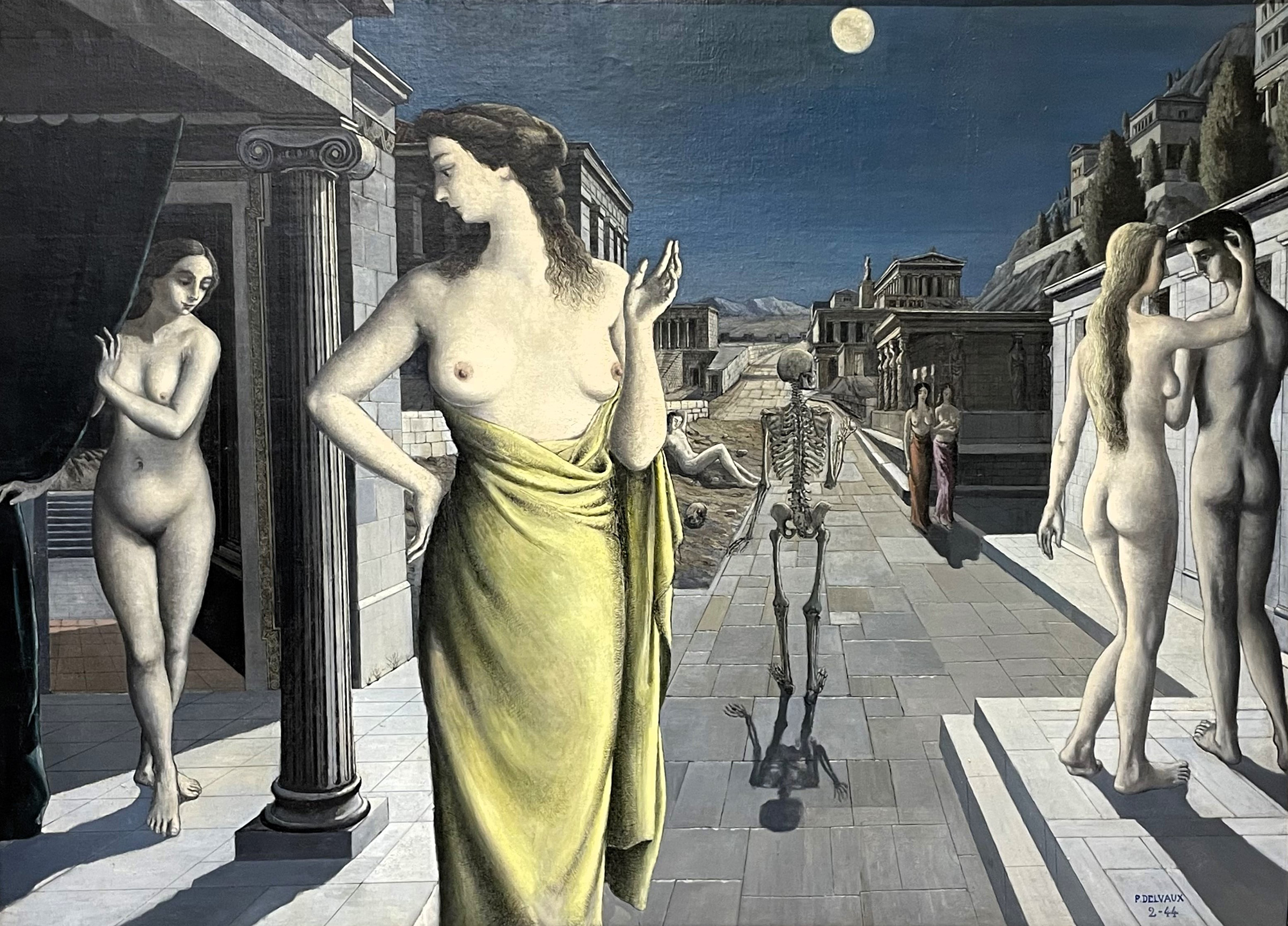 Paul Delvaux, La ville lunaire, 1944, on show with Boon Gallery at BRAFA 2024