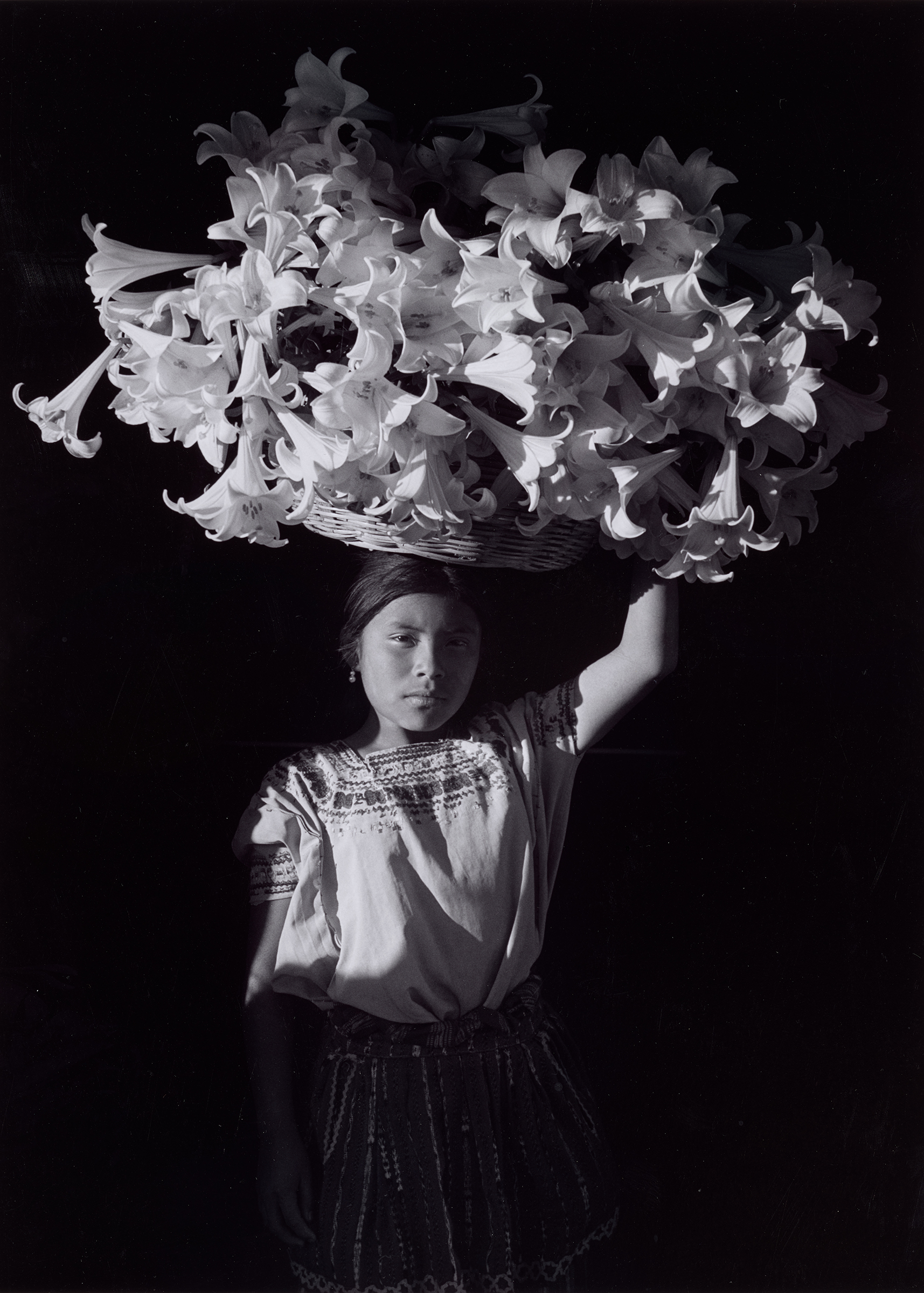 Flor Garduno, Basket of Light, 1989. Gelatin silver print