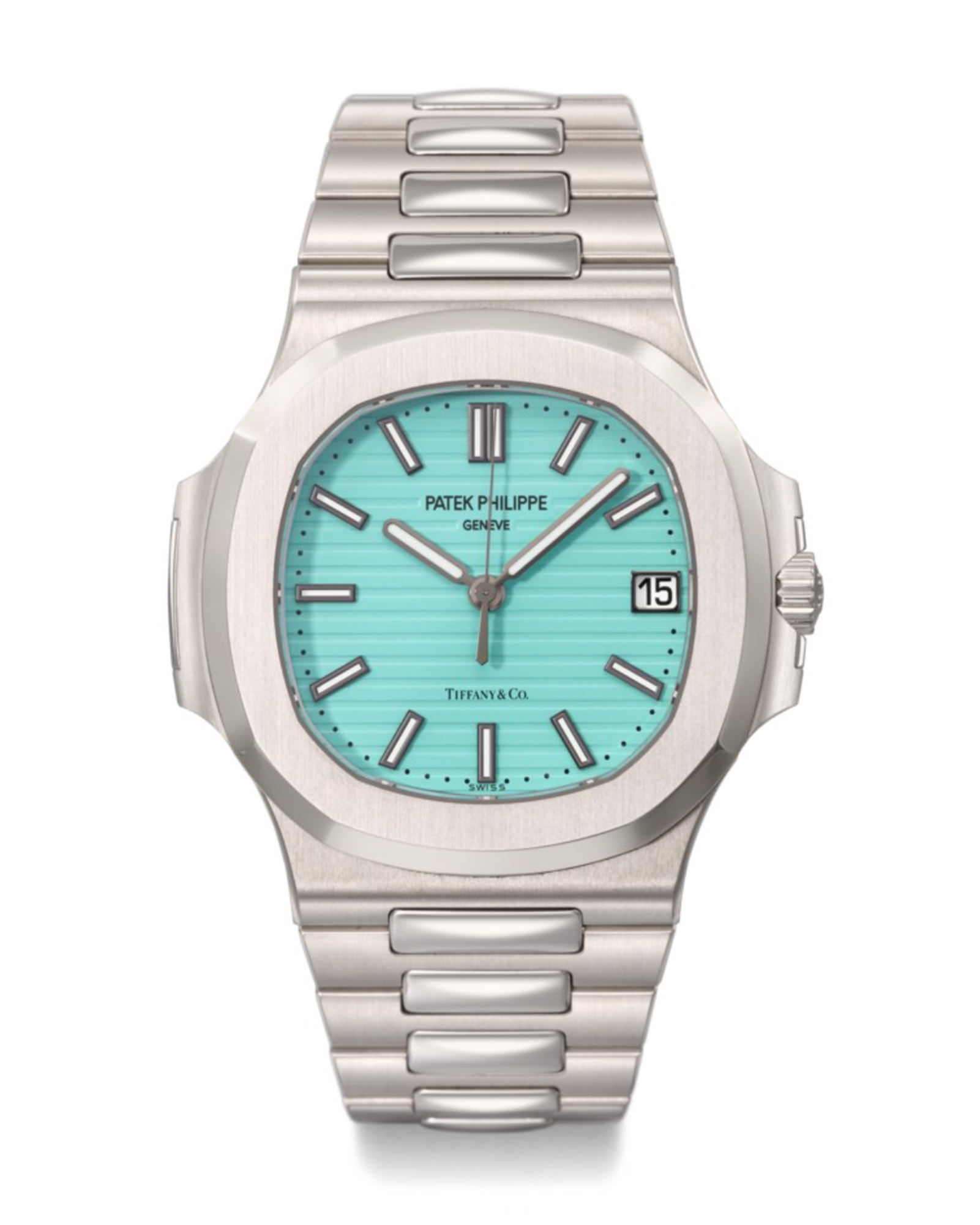 Patek Philippe. A limited-edition steel automatic wristwatch additionally signed Tiffany & Co., Nautilus Model, ref. 5711/1A-018, circa 2021, made to celebrate the 170th anniversary of the partnership between Tiffany & Co. and Patek Philippe, sold for CHF3,174,000 on 7 November 2022 at Christie's in Geneva
