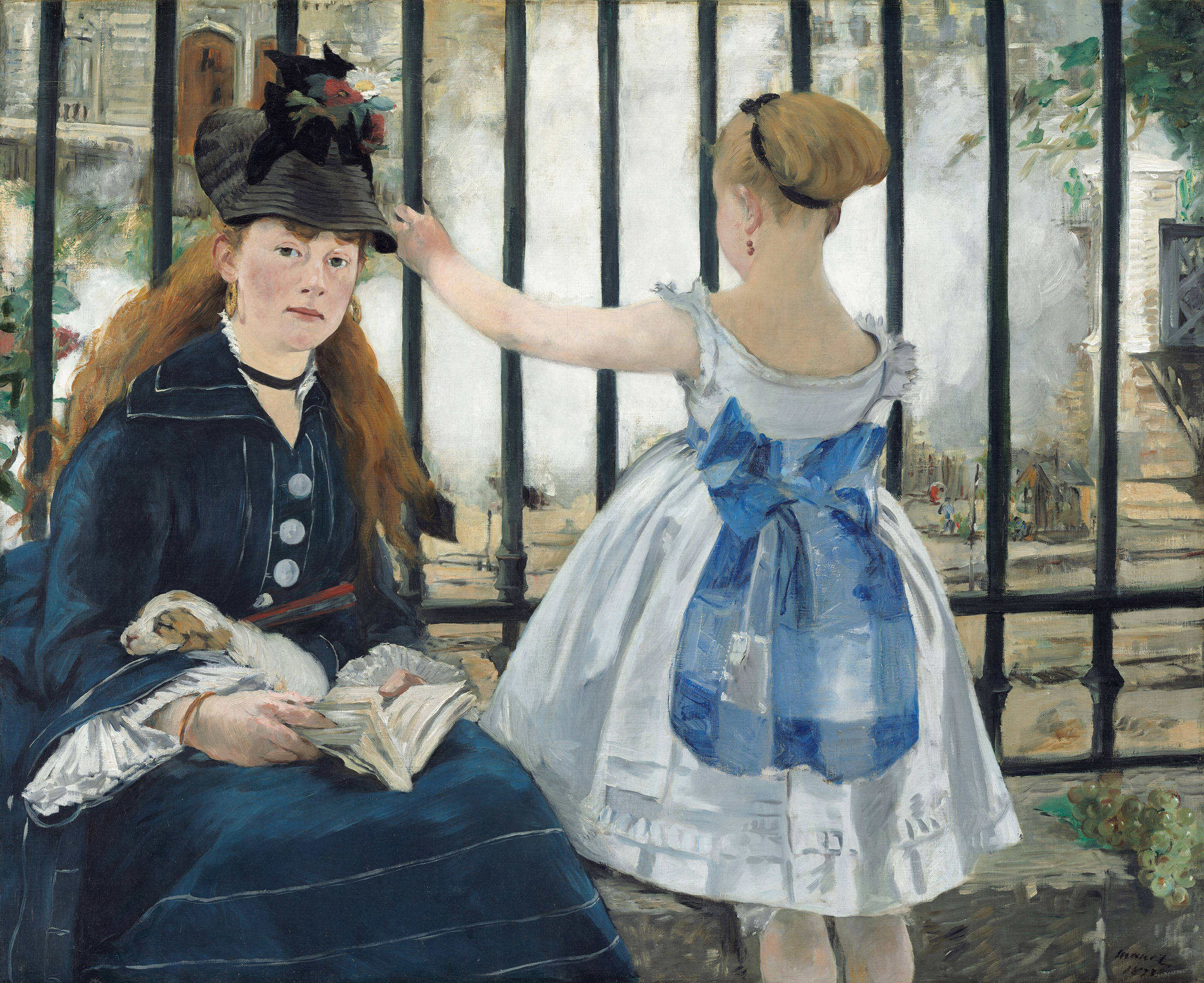 Edouard Manet, Le Chemin de fer (The Railway), 1873. National Gallery of Art, Washington