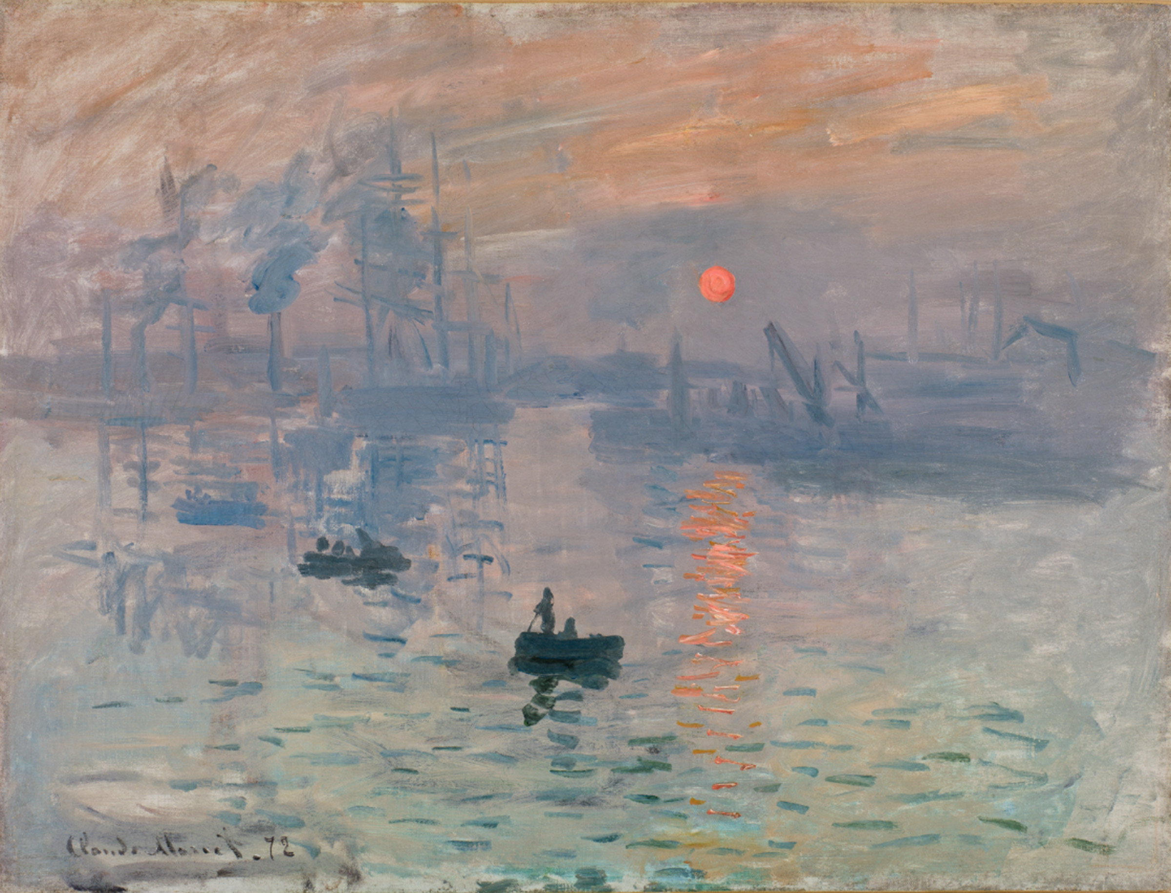 Claude Monet, Impression, soleil levant (Impression, Sunrise), 1872. Musee Marmottan Monet, Paris