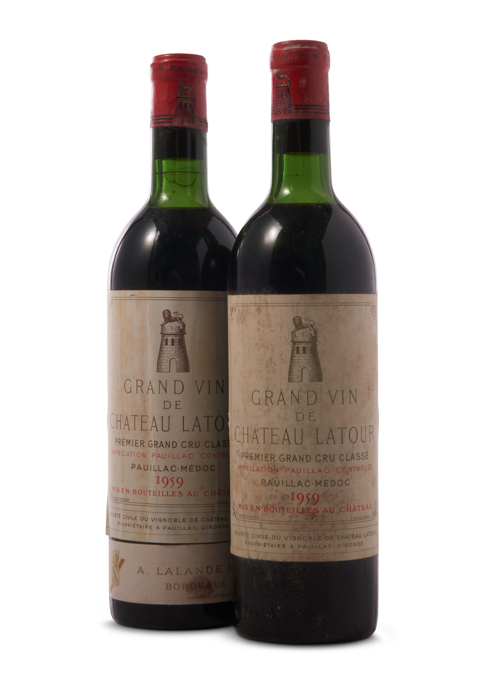 Chateau Latour, Pauillac, 1er Cru Classe 1959. 2 bottles (75cl) per lot, offered in A Legacy Preserved: The Last Treasures of The Avery Collection on 6 and 7 June 2024 at Christie's in London