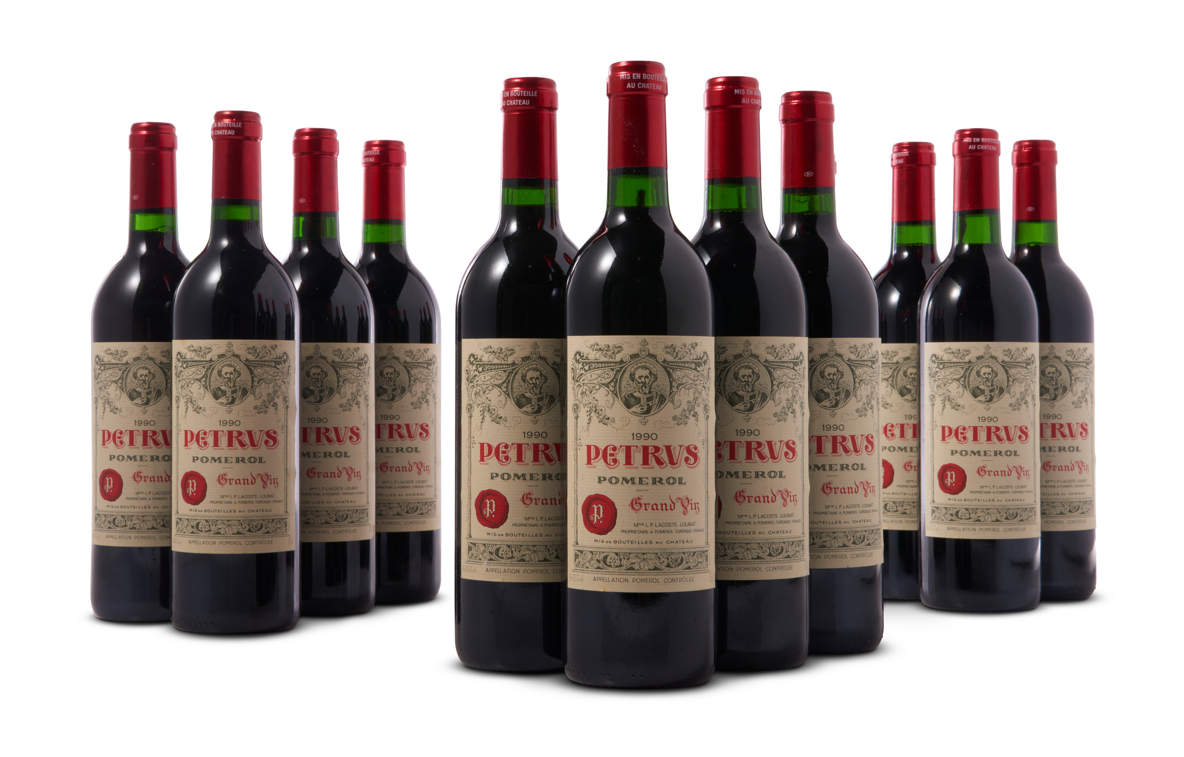 Petrus, Pomerol 1990. 12 bottles (75cl) per lot, offered in A Legacy Preserved: The Last Treasures of The Avery Collection on 6 and 7 June 2024 at Christie's in London