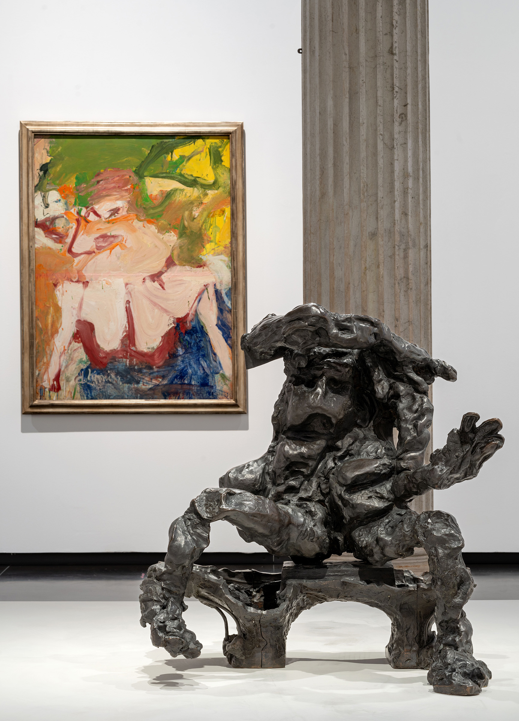 Installation view of Willem de Kooning and Italy, on show at the 60th Venice Biennale 2024
