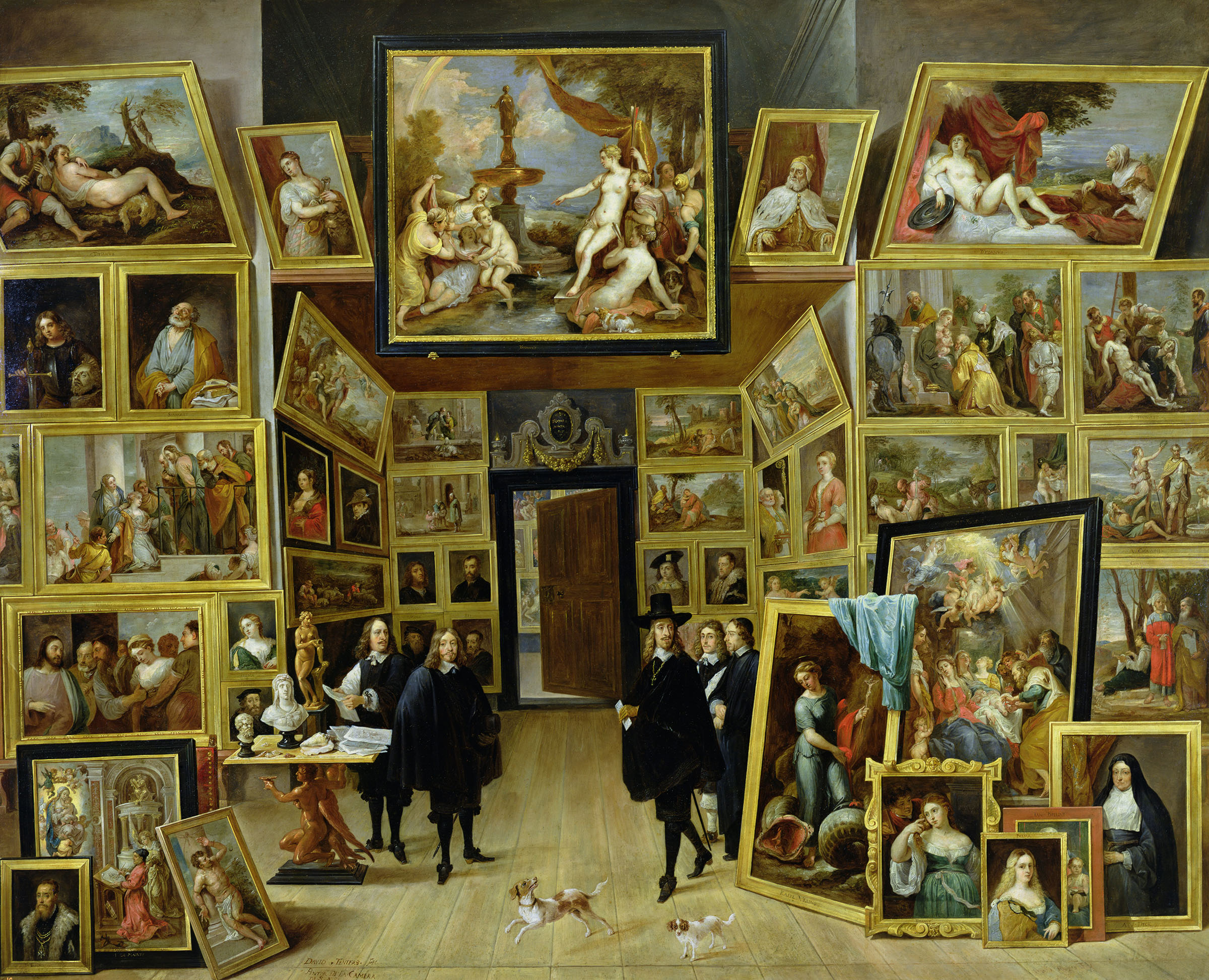 David Teniers the Younger, The Archduke Leopold Wilhelm of Austria in his Picture Gallery in Brussels, 1647-51, the present work is illustrated to the right of the door at the centre of the painting. Prado, Madrid