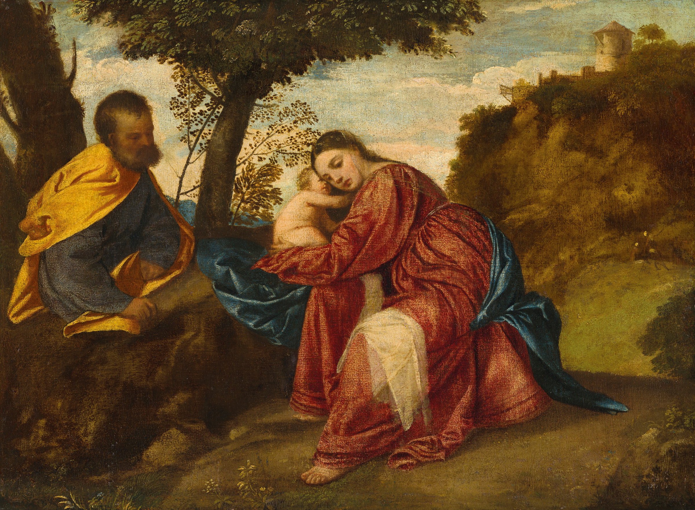 Tiziano Vecellio, called Titian, The Rest on the Flight into Egypt, offered in Old Masters Part I on 2 July 2024 at Christie's in London