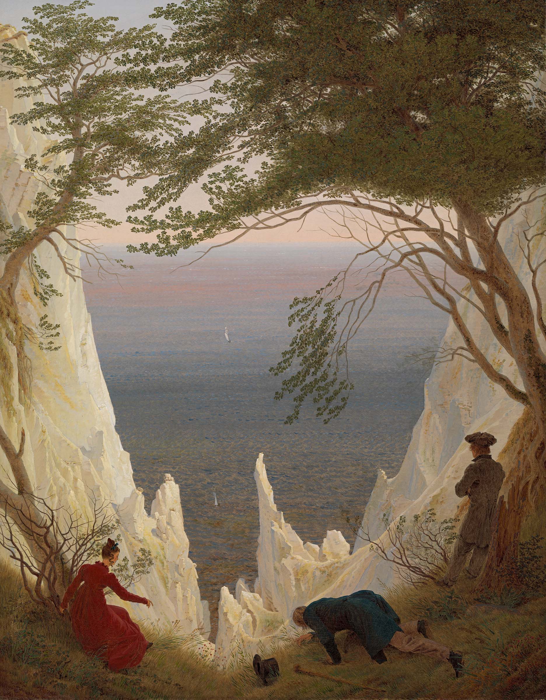 Caspar David Friedrich, Kreidefelsen auf Rugen (Chalk Cliffs on Rugen), 1818, Kunst Museum Winterthur, Stiftung Oskar Reinhart