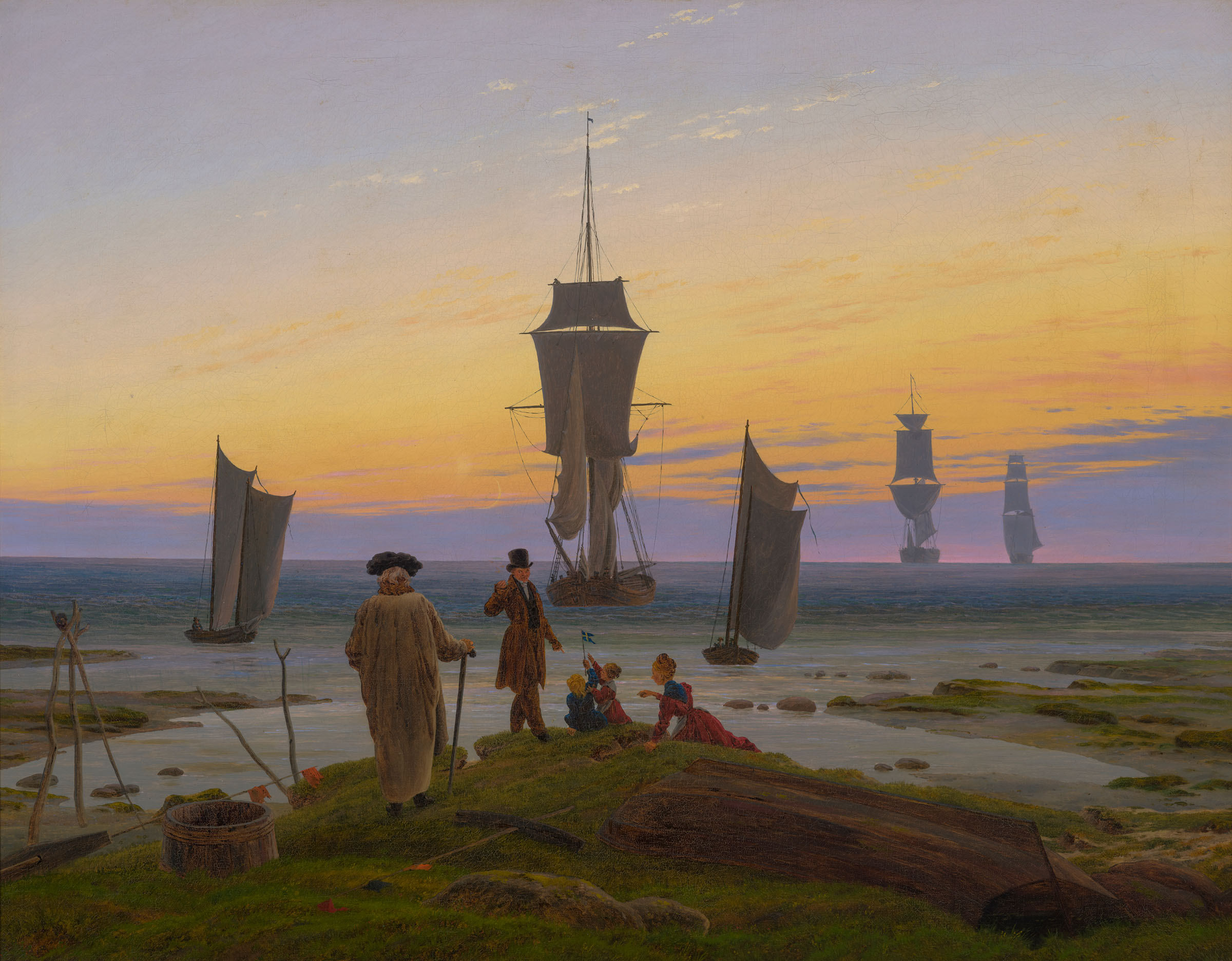 Caspar David Friedrich, Lebensstufen (The Stages of Life), circa 1834, Museum der bildenden Kunste Leipzig