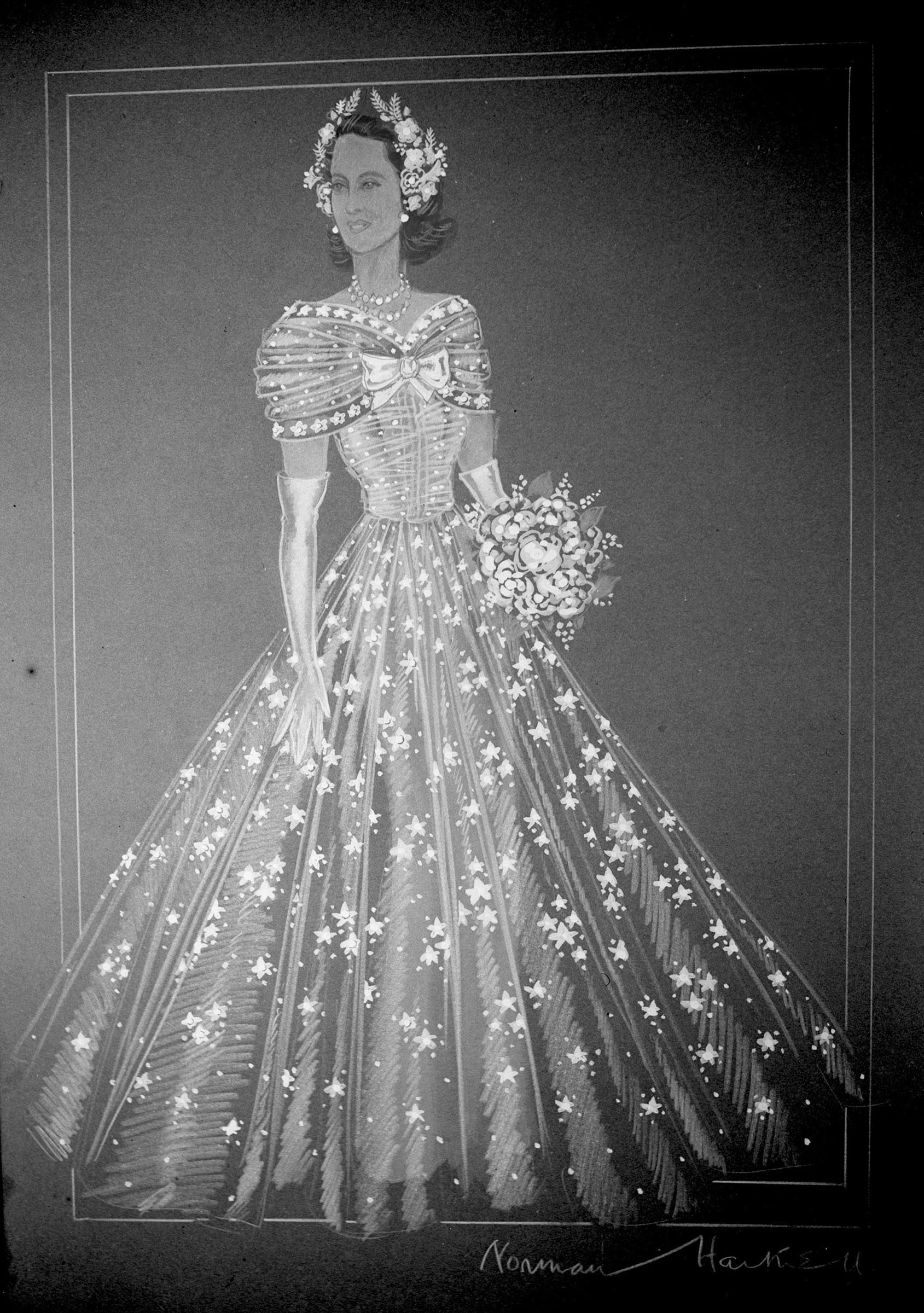 queen elizabeth's bridesmaid dress Bridesmaid Dress Worn at Queen Elizabeth's Wedding Sells for $50,000