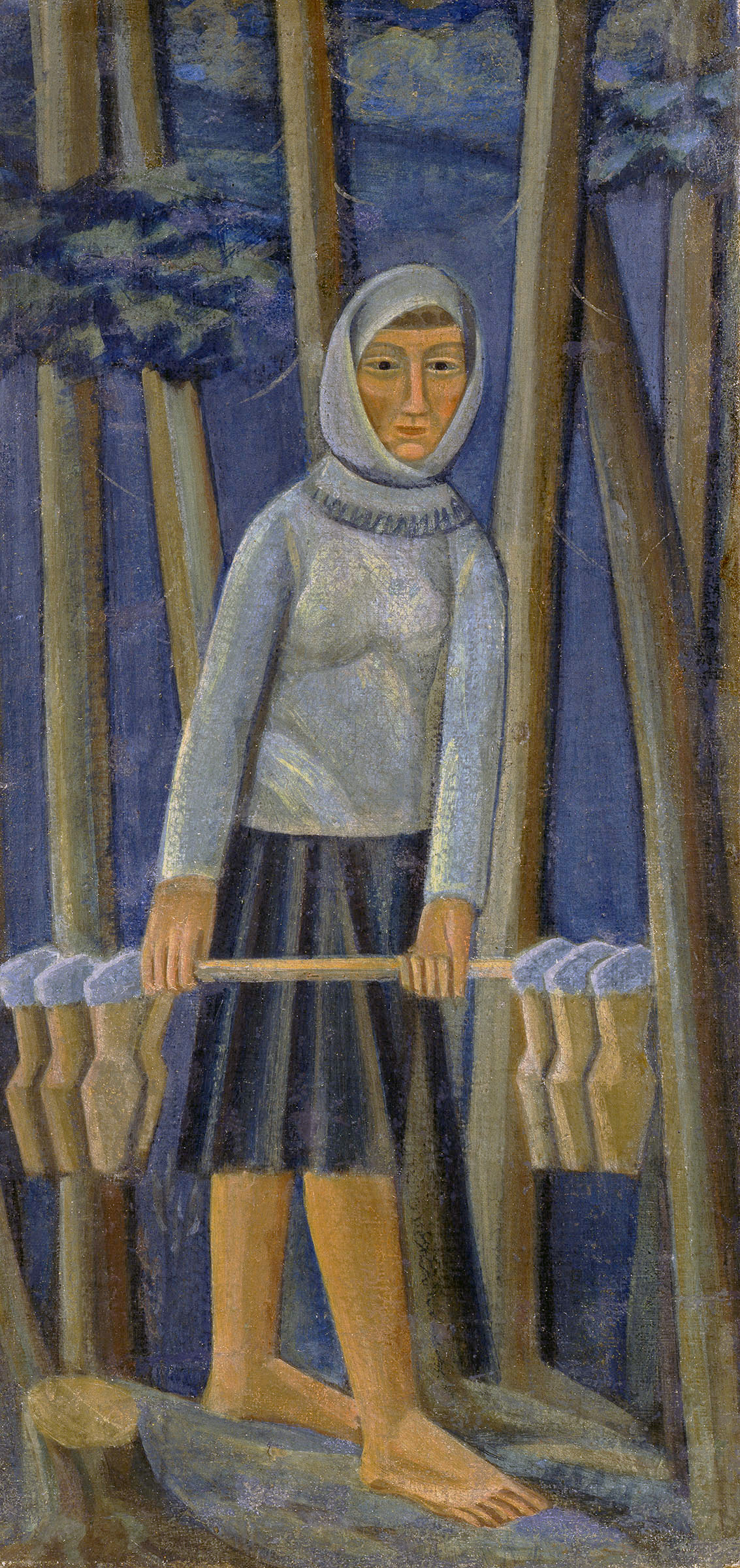 Mykhailo Boichuk, Dairy Maid, 1922-23, National Art Museum of Ukraine