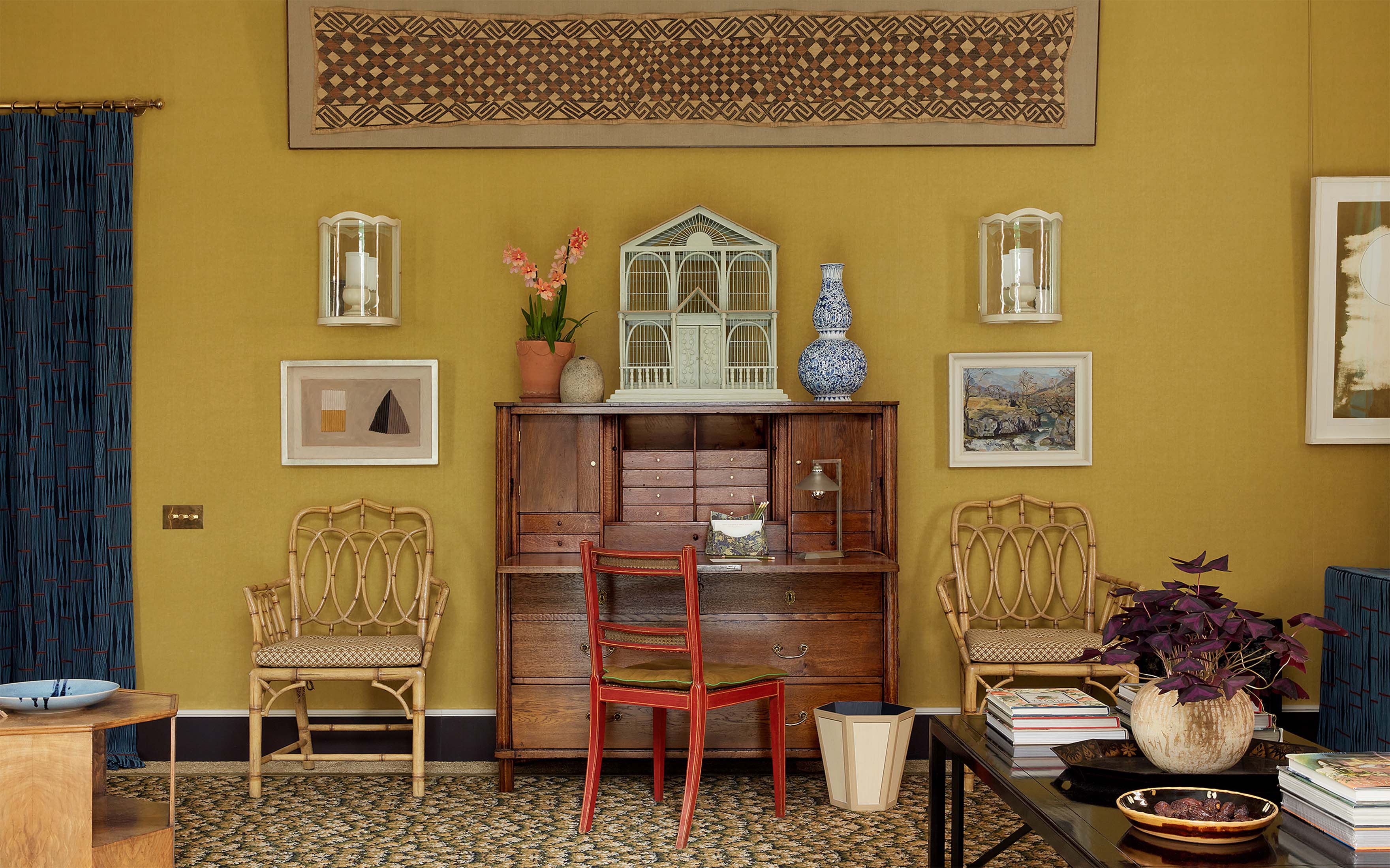 Colefax and Fowler Morning Room by Lucy Hammond Giles at WOW!house at the Chelsea Design Centre in London