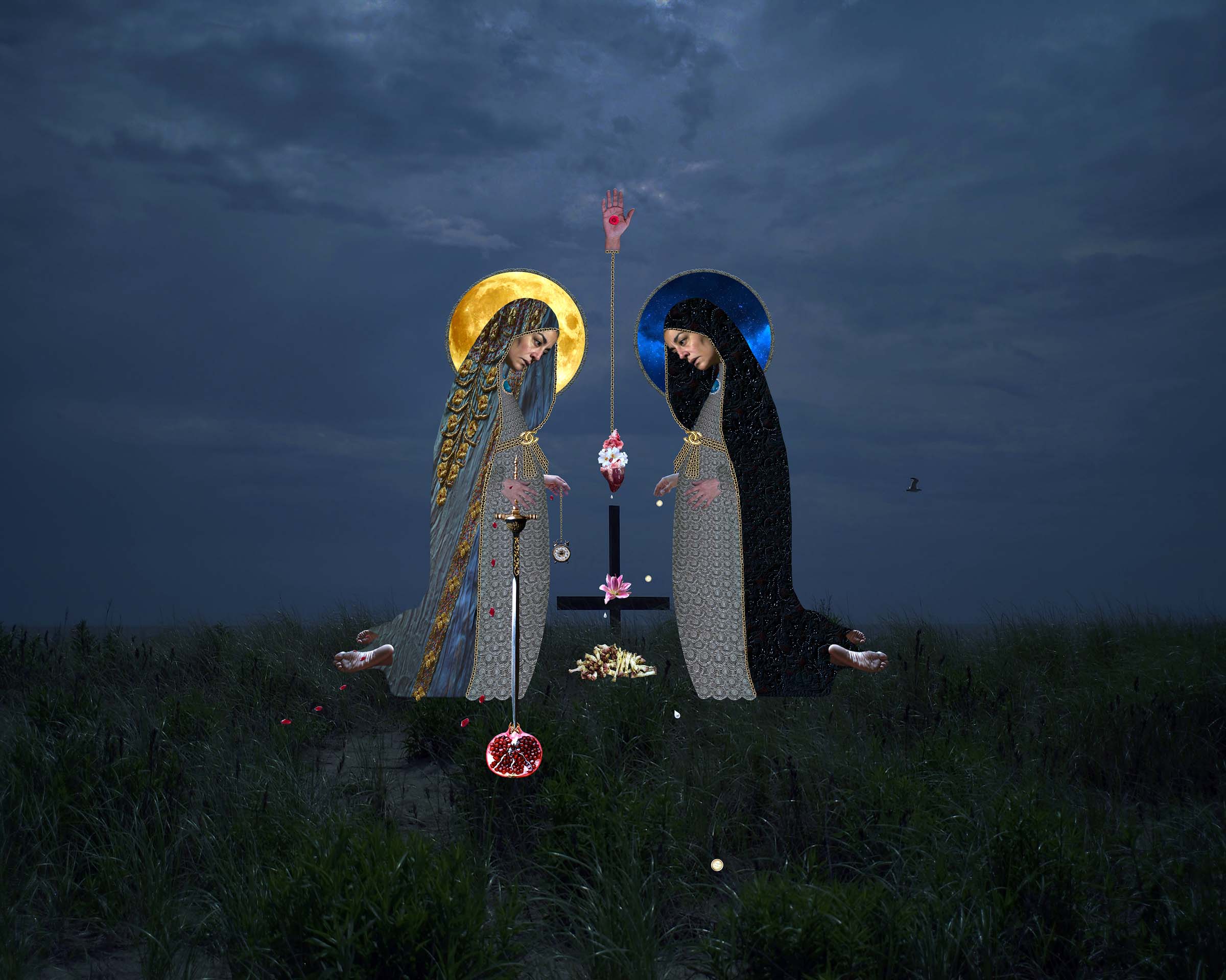 Ghada Khunji, Maria, Myself and I from the series ʻThe Dark Ages’, 2016. © Ghada Khunji