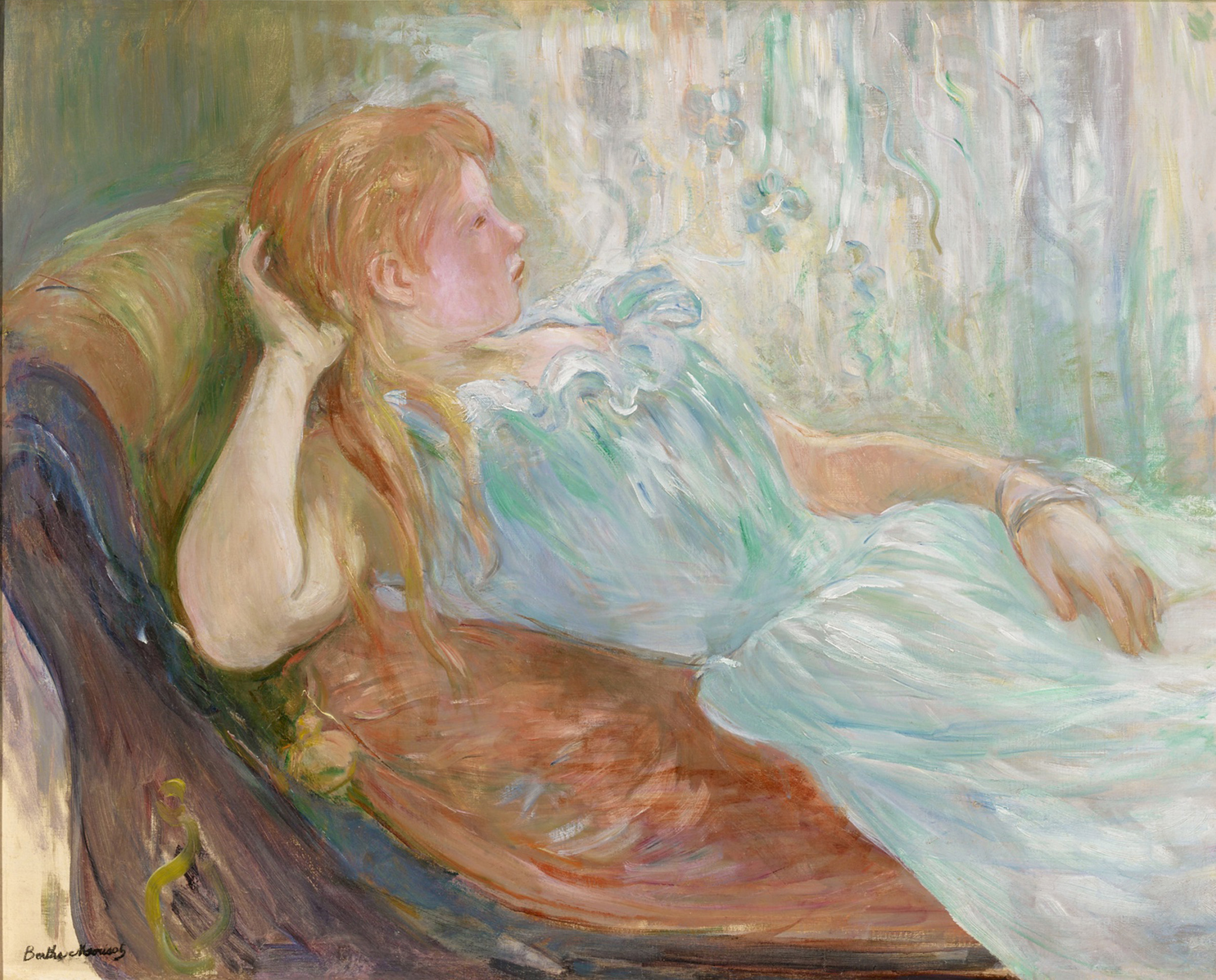 Berthe Morisot, Jeune fille etendue (Young Girl Lying Down), 1893